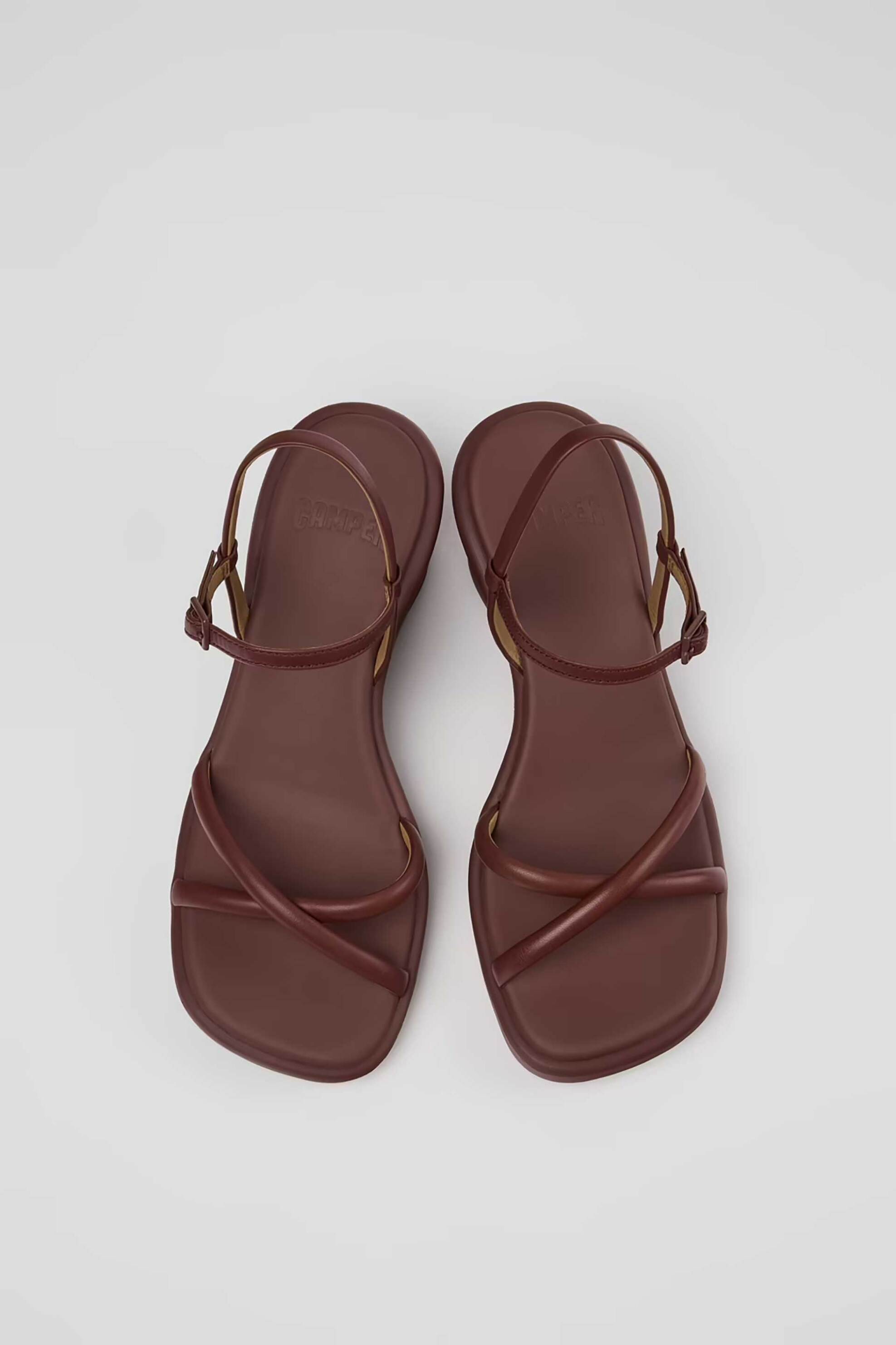 Camper Γυναικεία Δερμάτινα Πέδιλα Louise Sandal - K201916-002 Μπορντό
