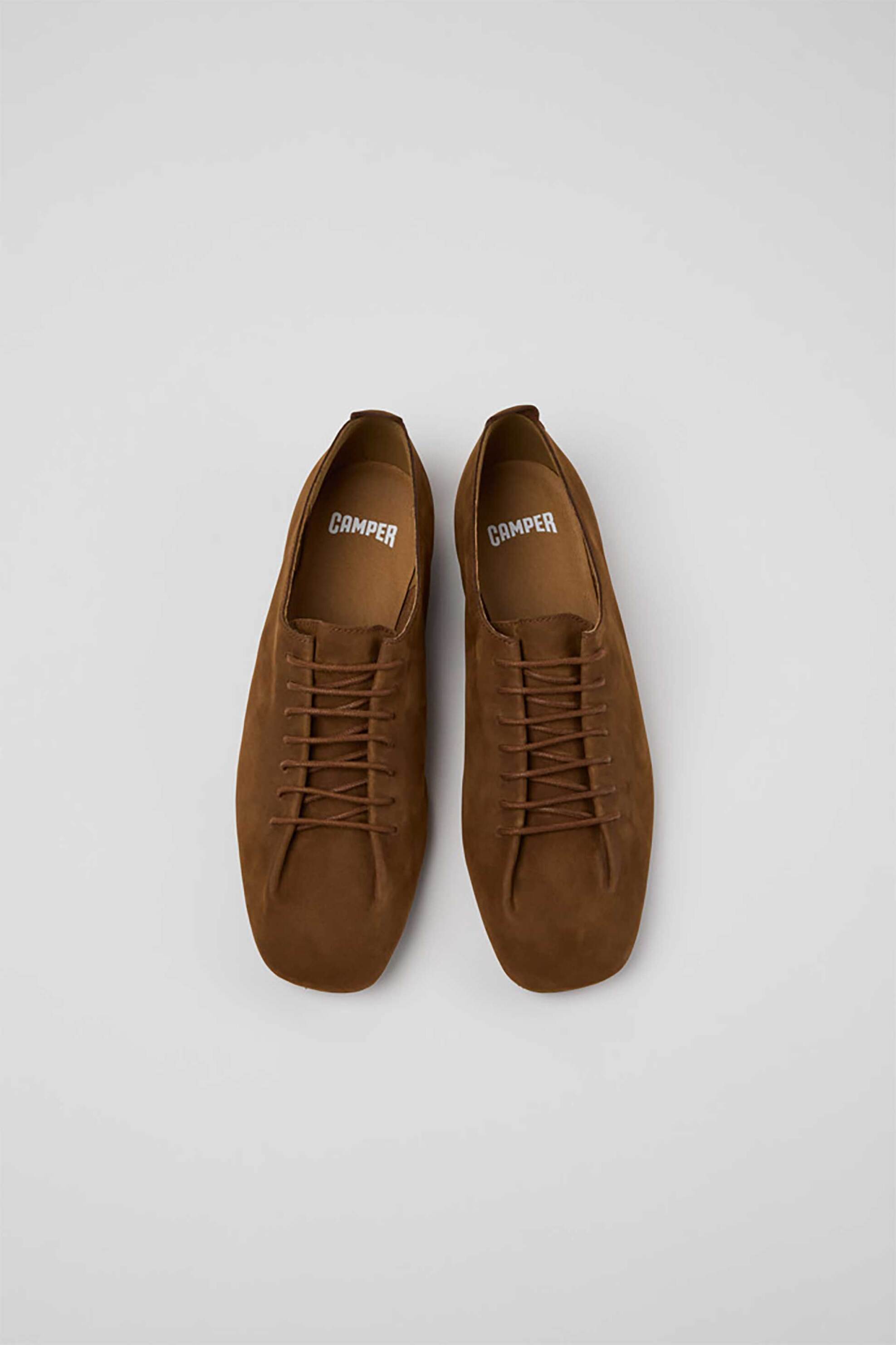 CAMPER Camper γυναικεία nubuck παπούτσια "Casi Myra" - K201802-005 Καφέ - 3