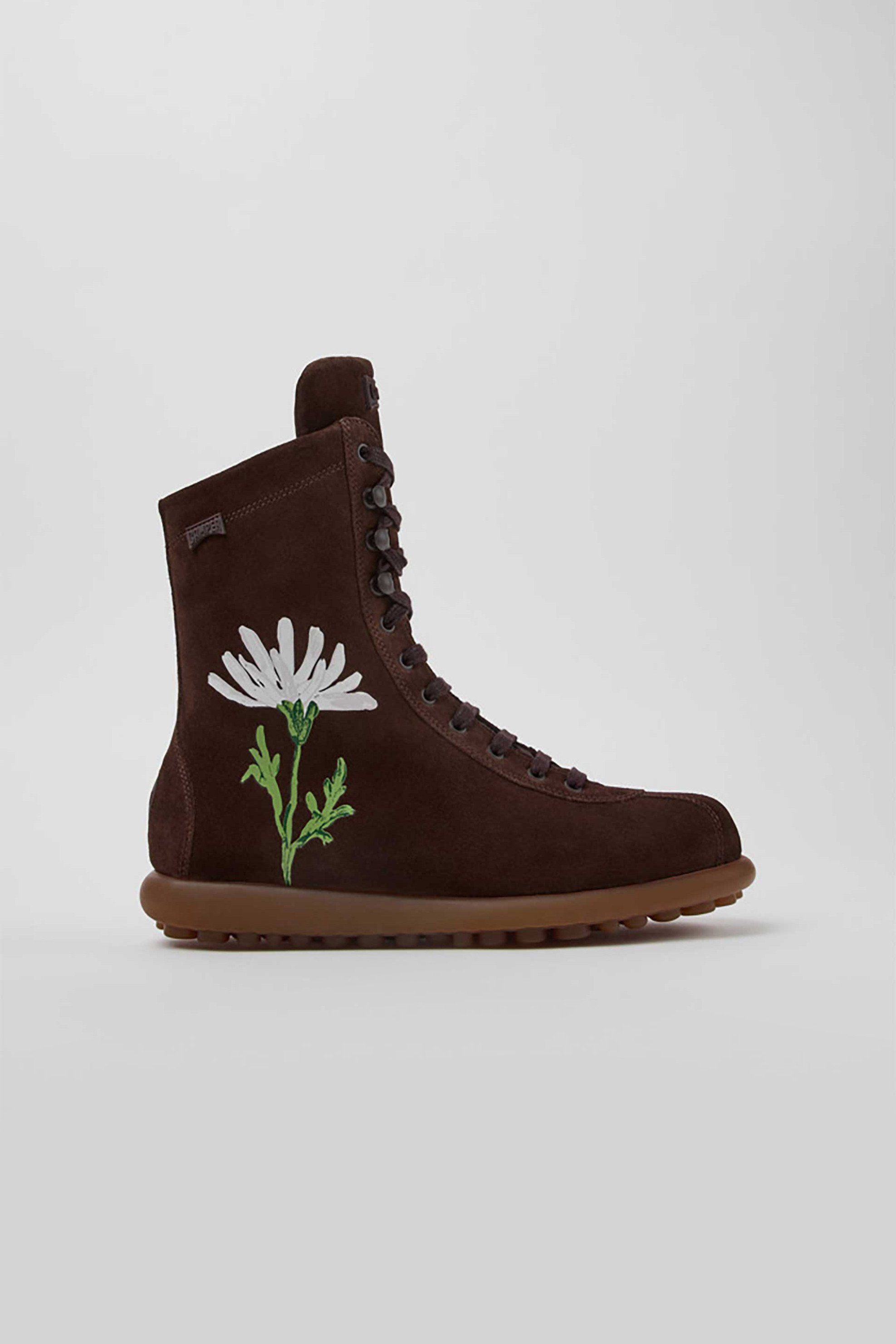 Camper γυναικεία suede μποτάκια 