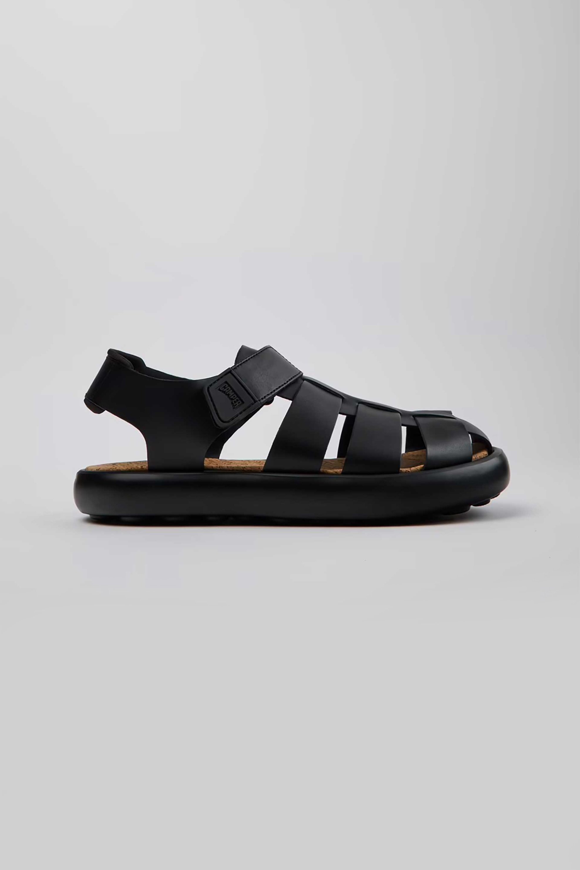 CAMPER Camper ανδρικά δερμάτινα πέδιλα "Pelotas Flota" - K100938-003 Μαύρο
