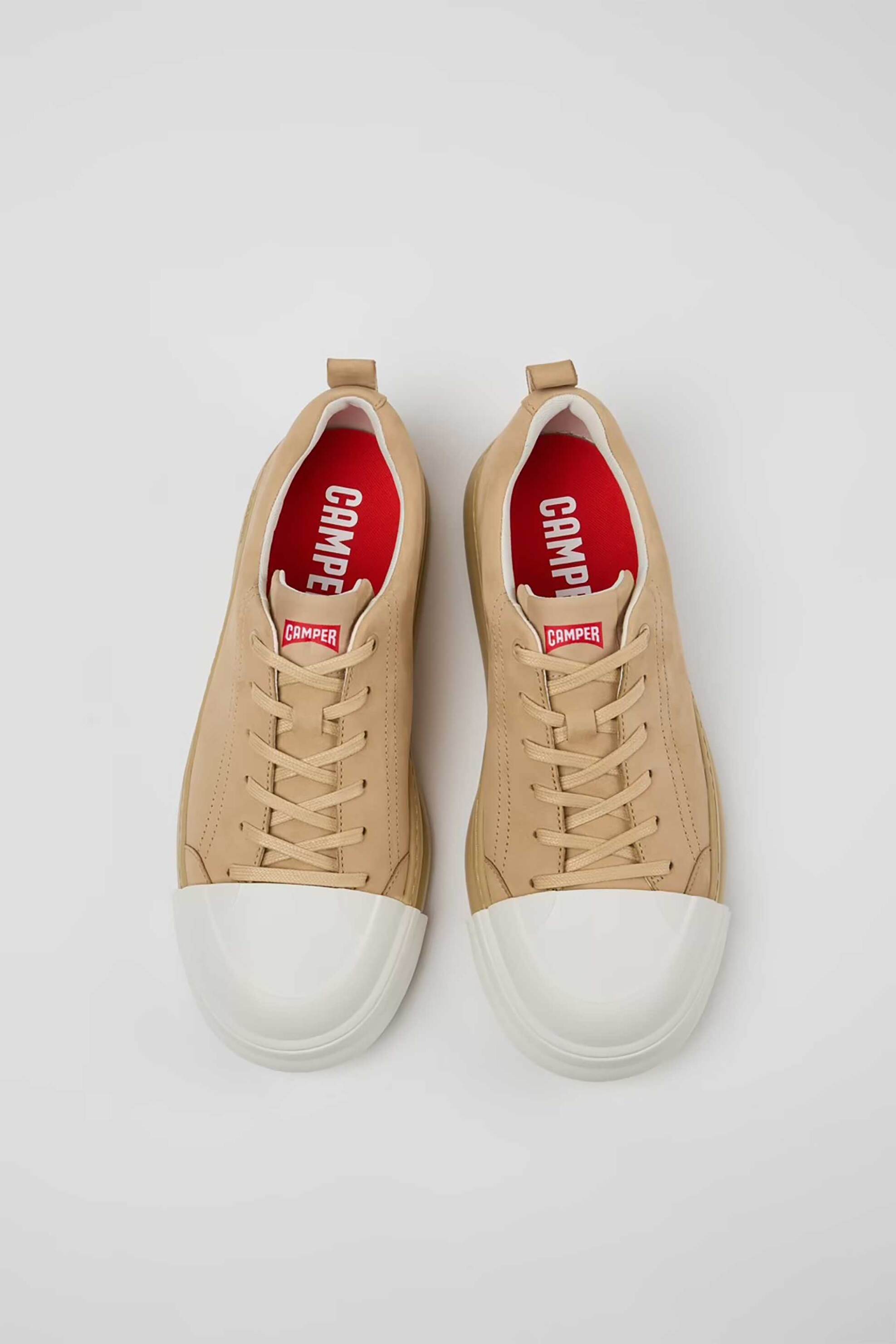 Camper Ανδρικά Nubuck Sneakers Junction Runner - K100978-010 Μπεζ