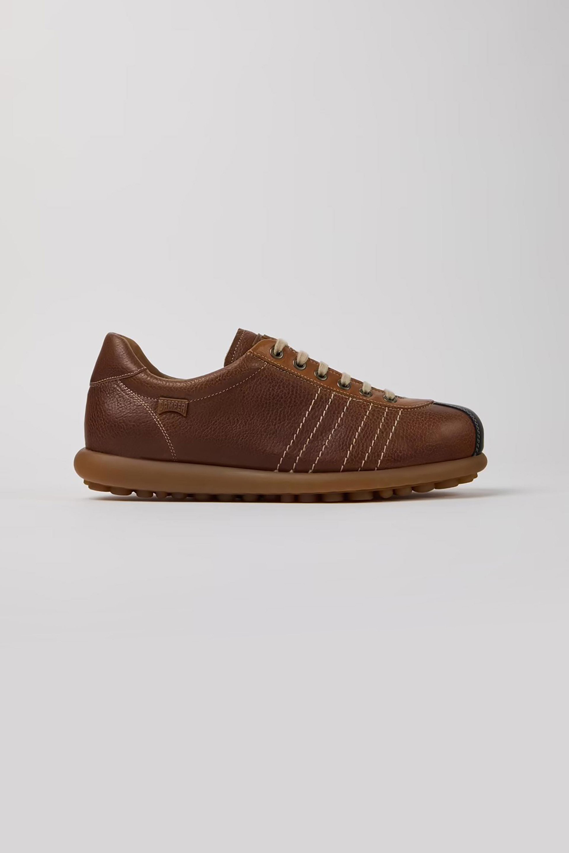 Camper ανδρικά δερμάτινα sneakers "Pelotas" - K101018-004 Καφέ