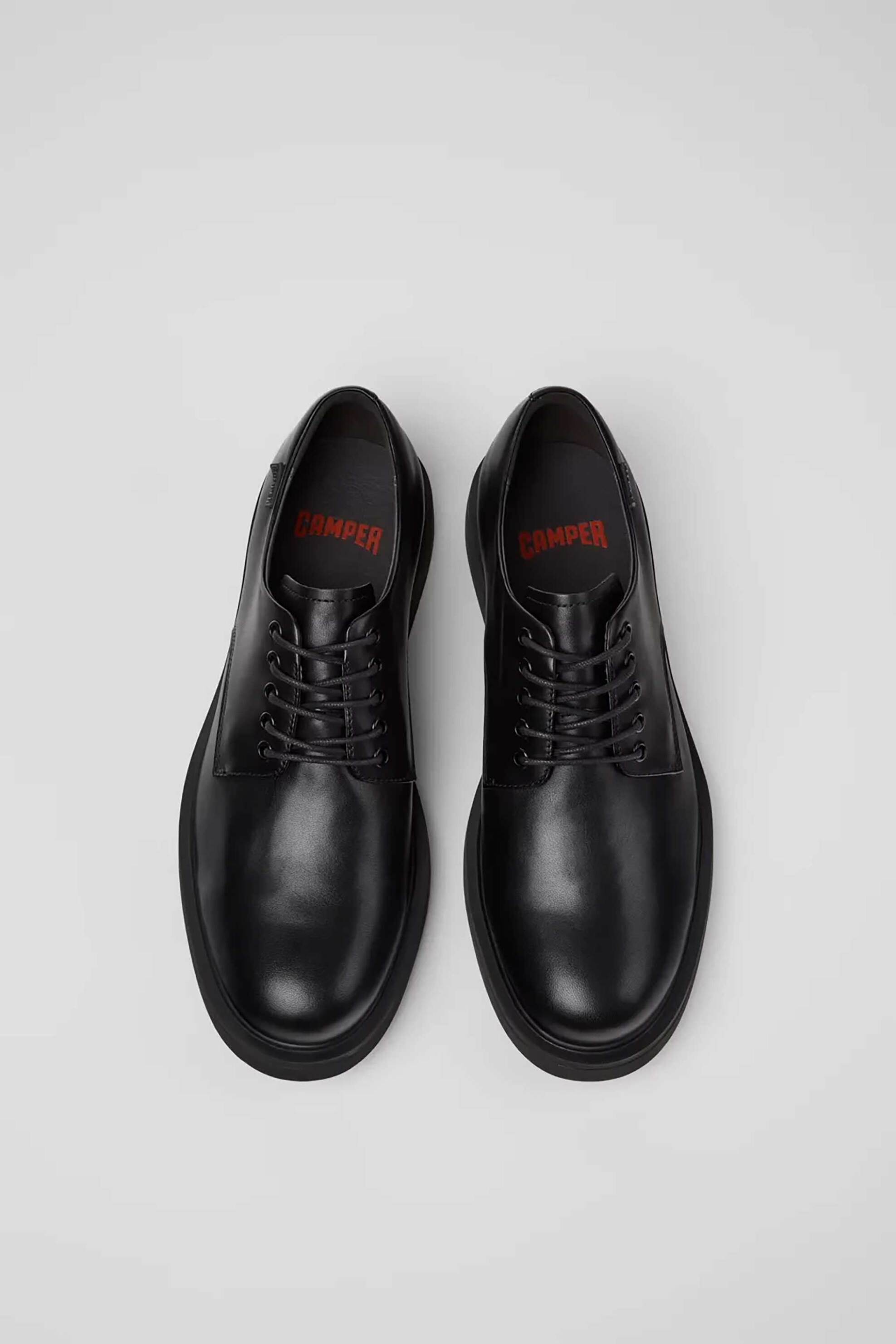 Camper ανδρικά δερμάτινα oxford "Norman" - K100998-001 Μαύρο φωτογραφία