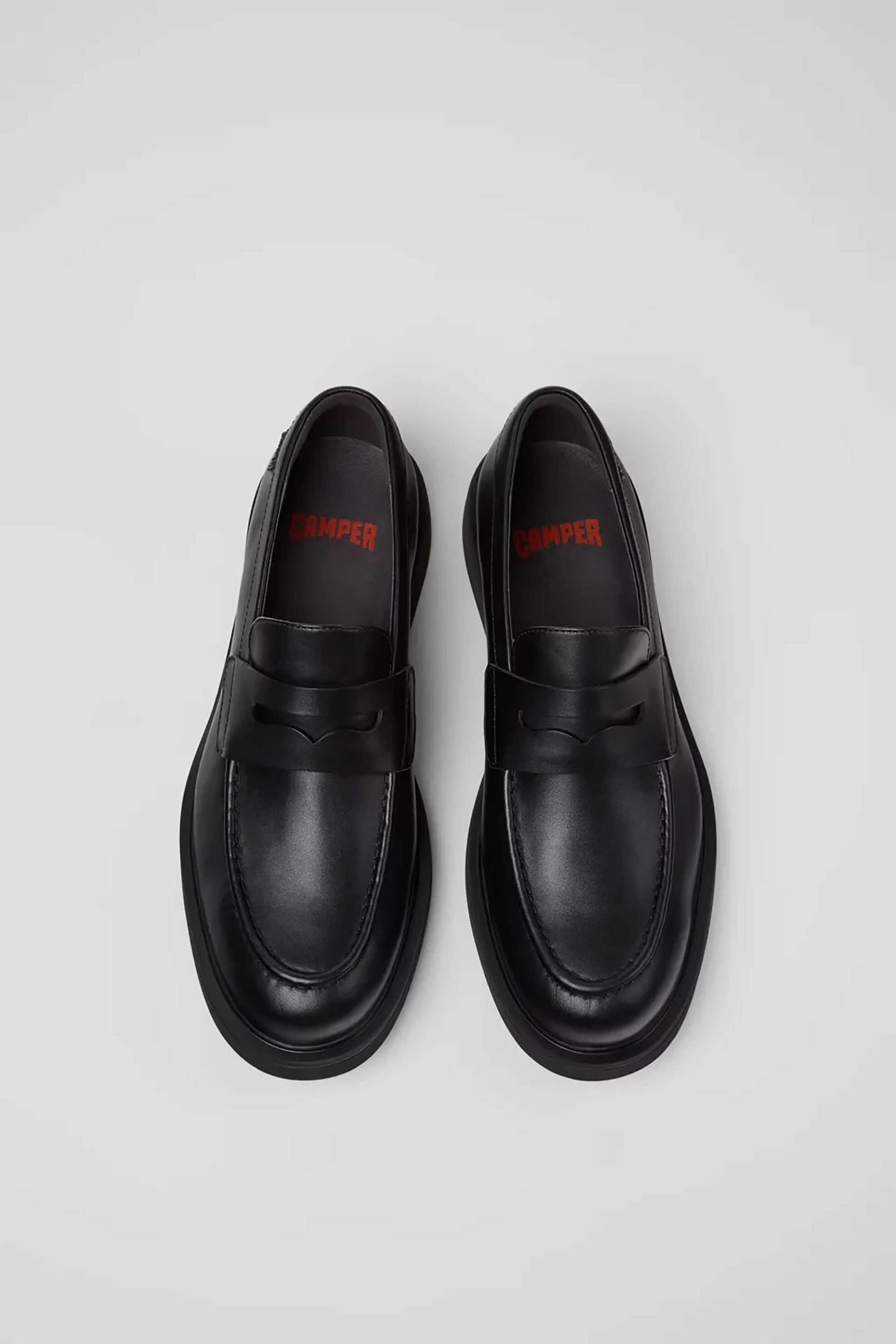 Camper ανδρικά δερμάτινα loafers "Norman" - K101001-001 Μαύρο φωτογραφία
