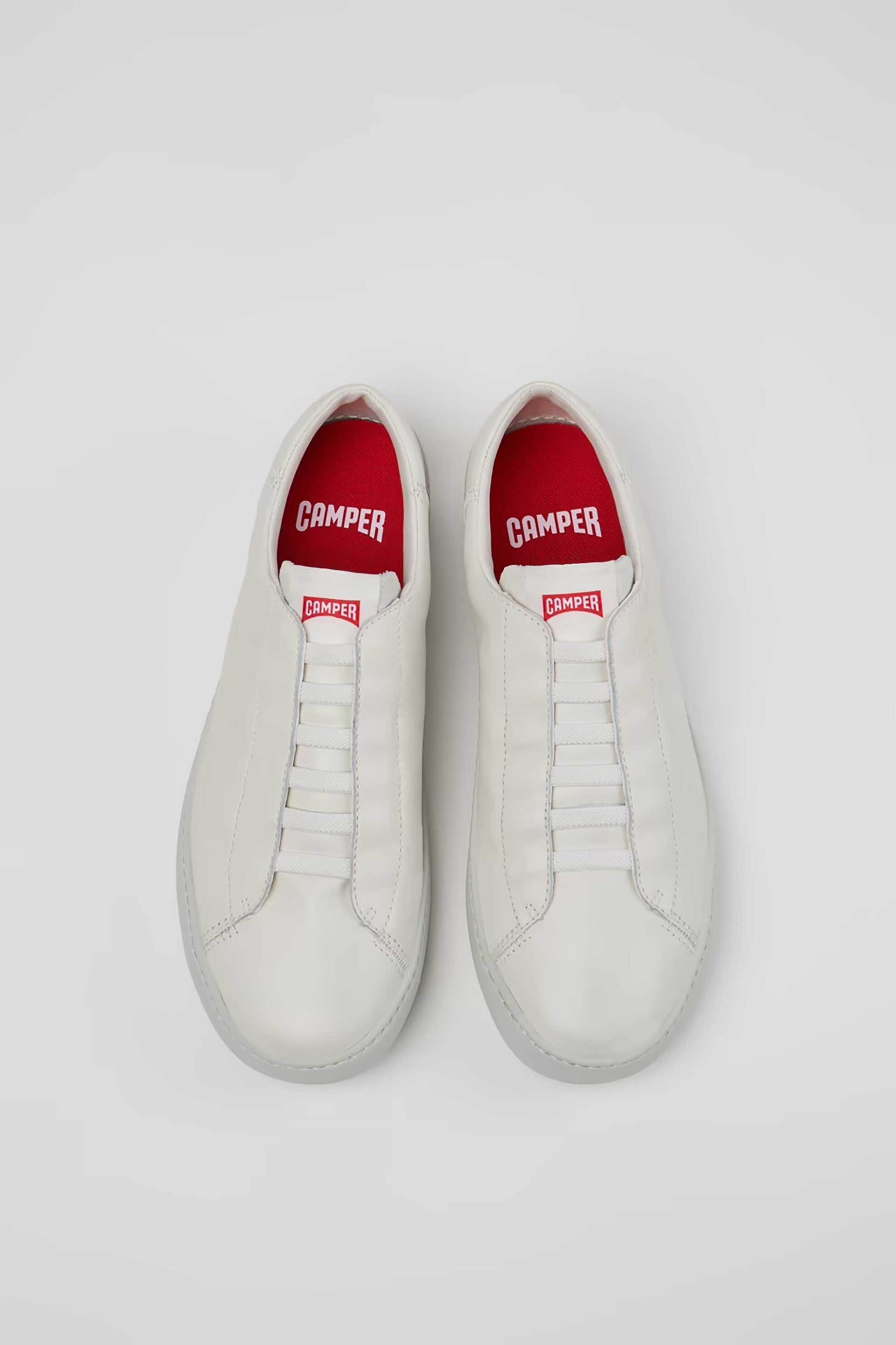 Camper Ανδρικά Δερμάτινα Sneakers με Λογότυπο Peu Touring - K101083-002 Λευκό