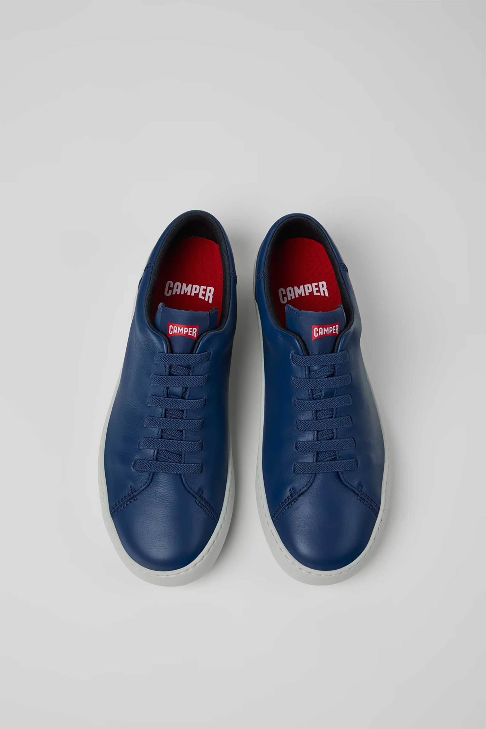 Camper Ανδρικά Δερμάτινα Sneakers με Λογότυπο Peu Touring - K100479-061 Μπλε Σκούρο