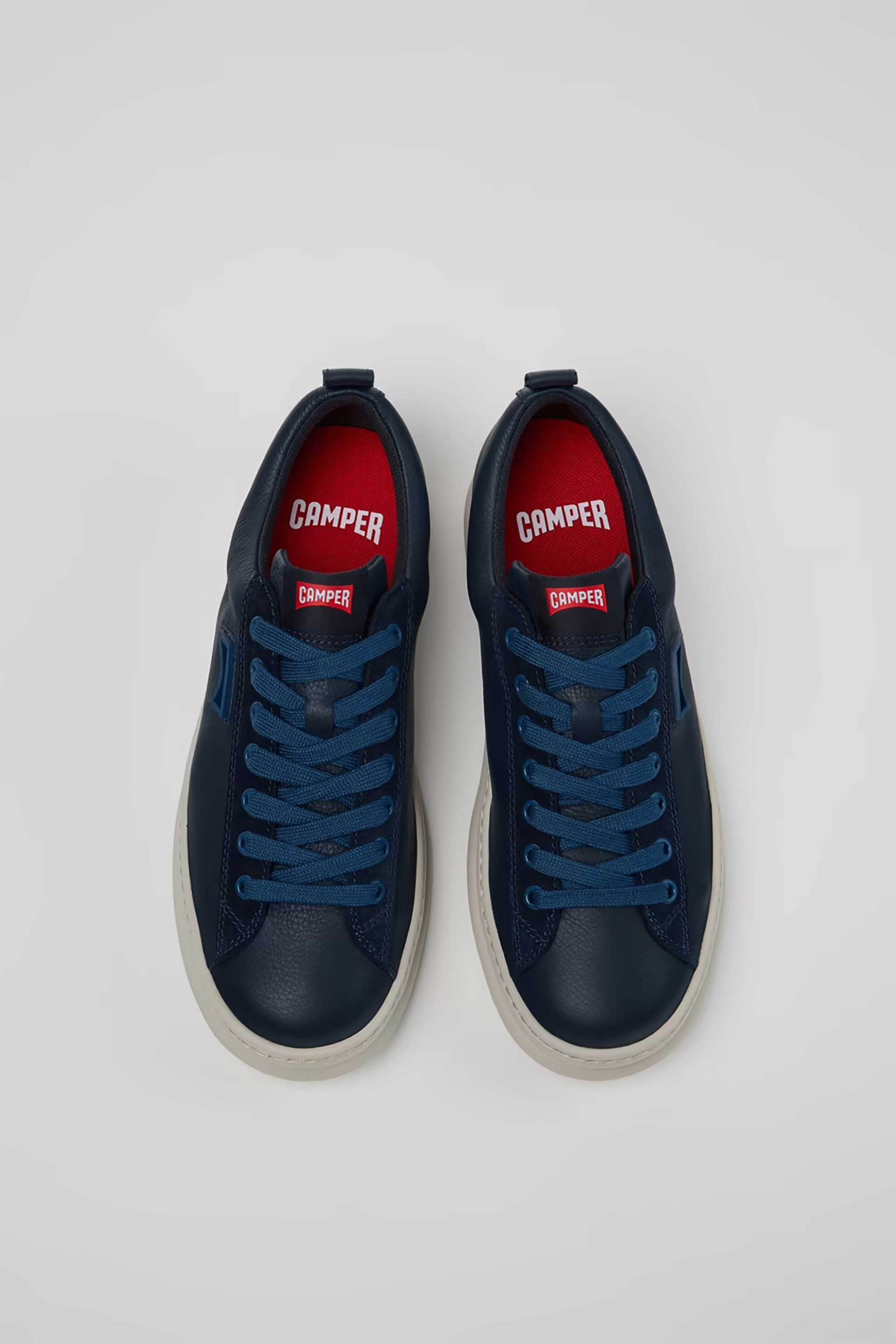 Camper Ανδρικά Δερμάτινα Sneakers Runner - K101052-006 Μπλε Σκούρο
