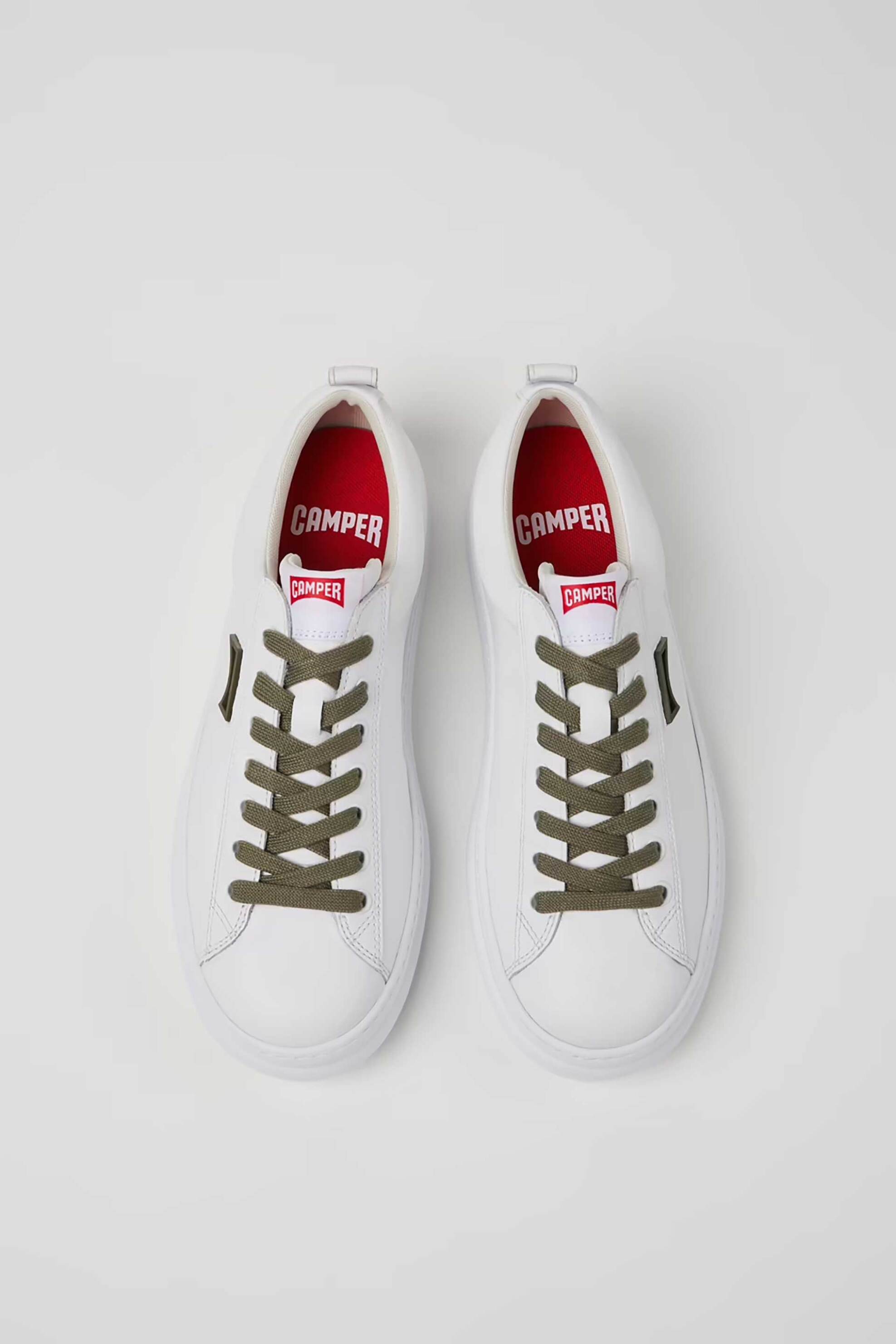 Camper Ανδρικά Δερμάτινα Sneakers Runner - K101052-010 Λευκό