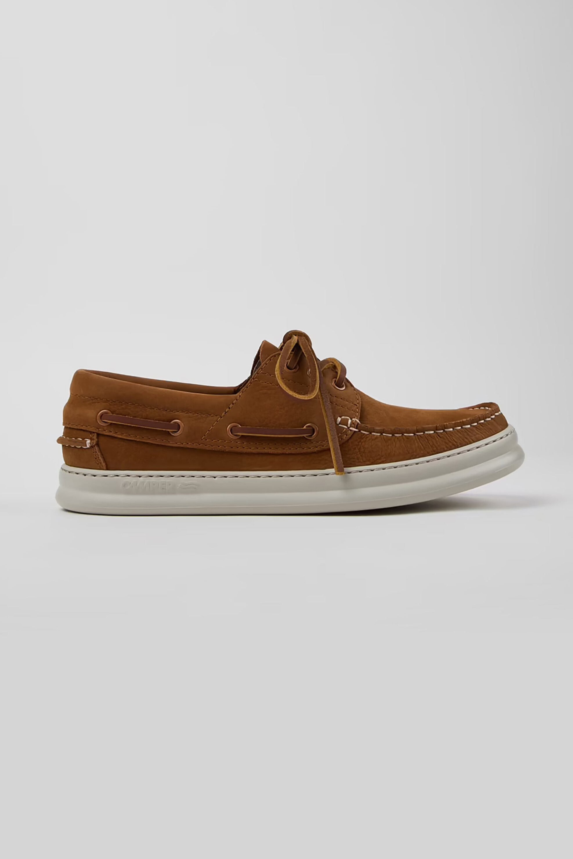 Camper ανδρικά δερμάτινα suede μοκασίνια "Runner" - K101073-005 Καφέ