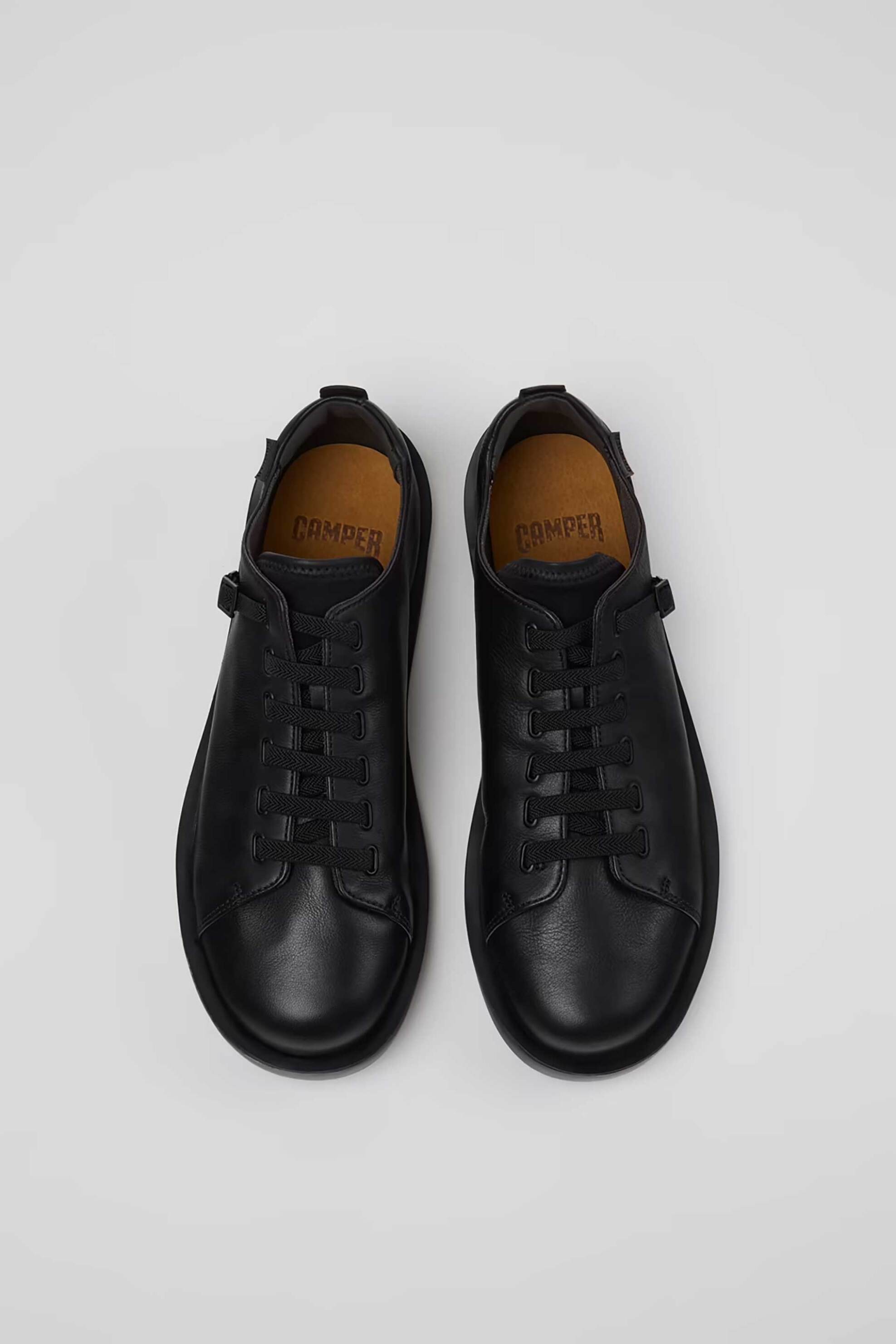 Camper Ανδρικά Δερμάτινα Sneakers με Λογότυπο Wagon - K101101-001 Μαύρο