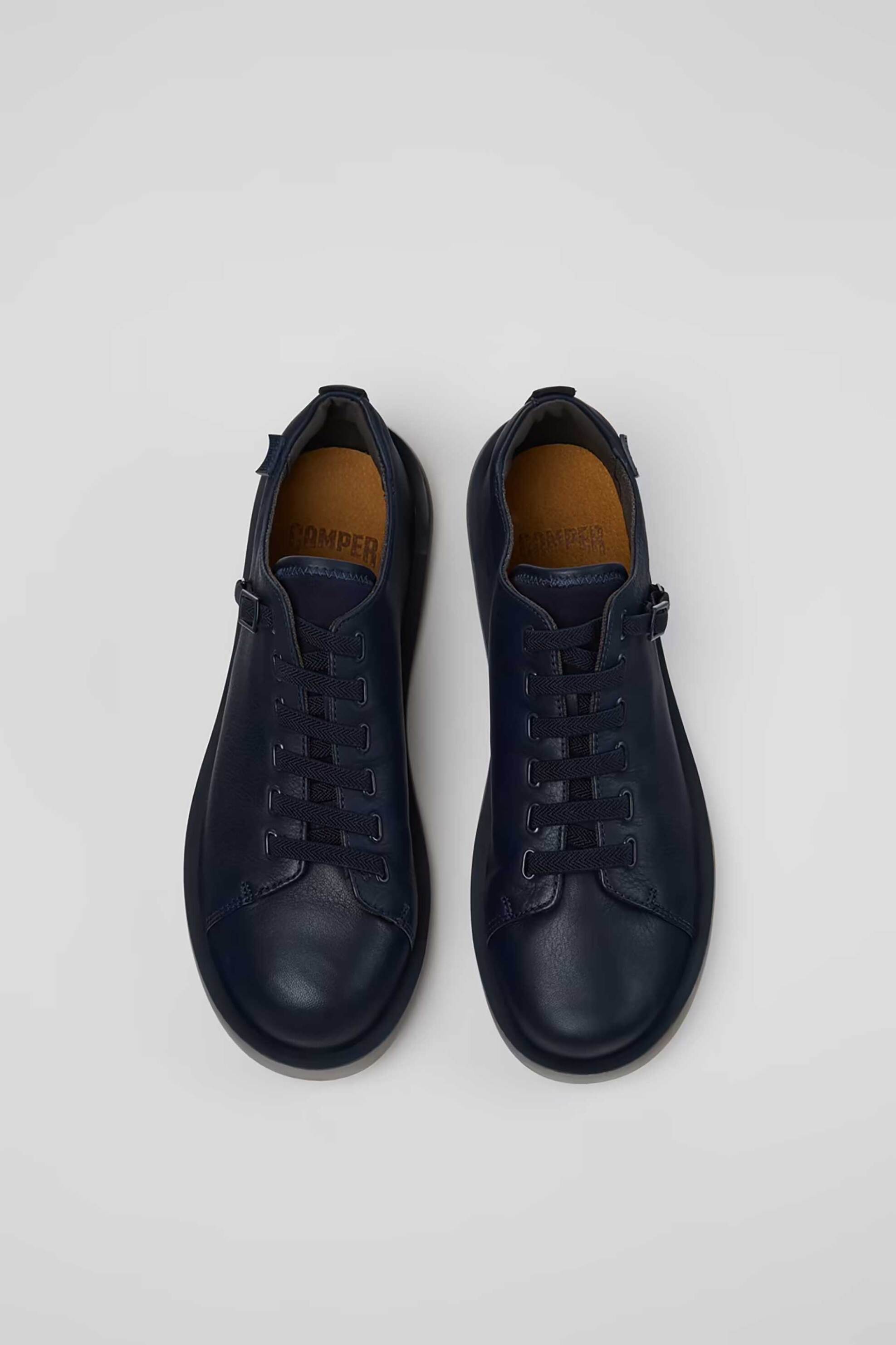 Camper Ανδρικά Δερμάτινα Sneakers με Λογότυπο Wagon - K101101-003 Μπλε Σκούρο