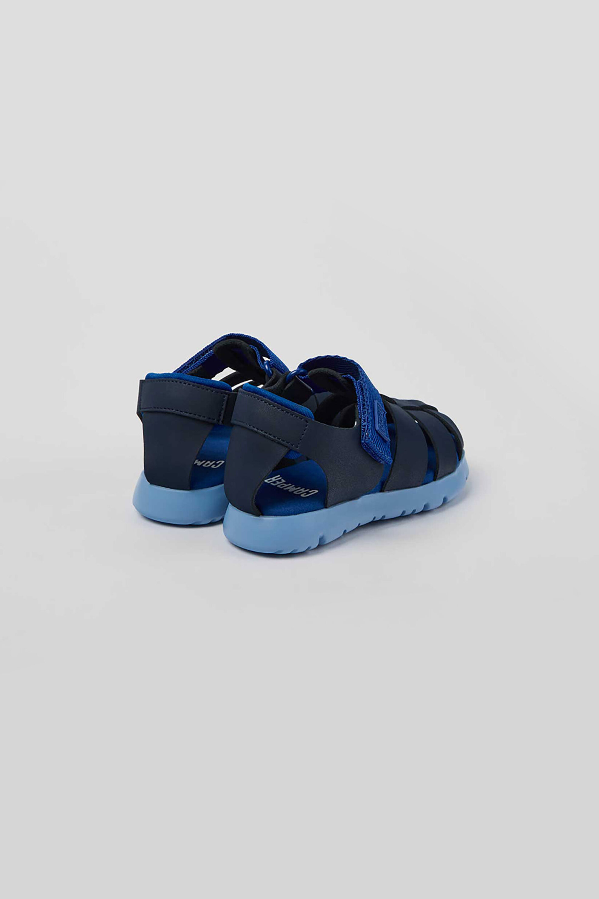 Camper Βρεφικά Πέδιλα με Velcro Και Λογότυπο Oruga (21-26) - K800489-009 Μπλε Σκούρο