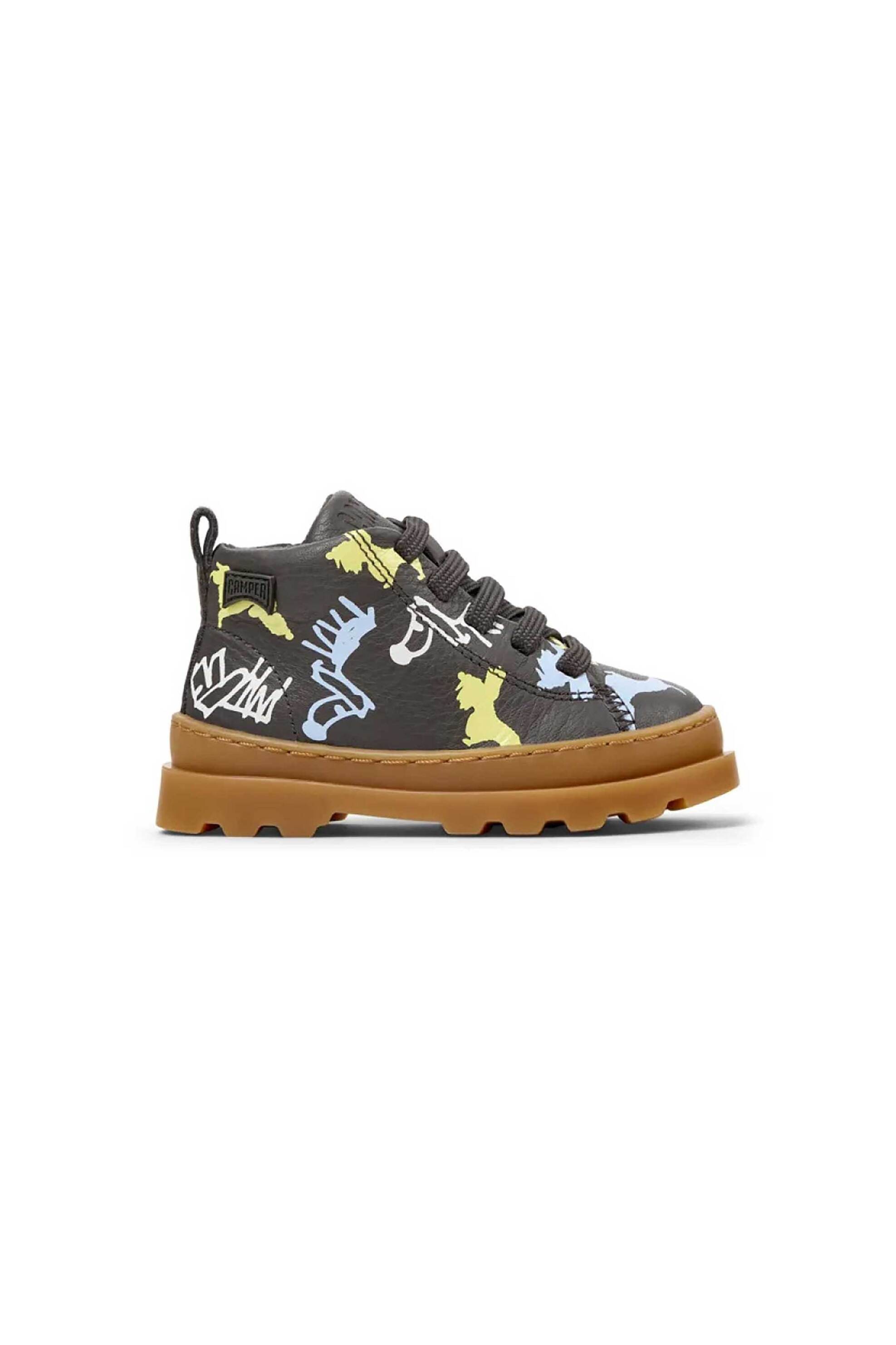 CAMPER Camper βρεφικά δερμάτινα μποτάκια "Peu Cami" - K900291-014 Μαύρο
