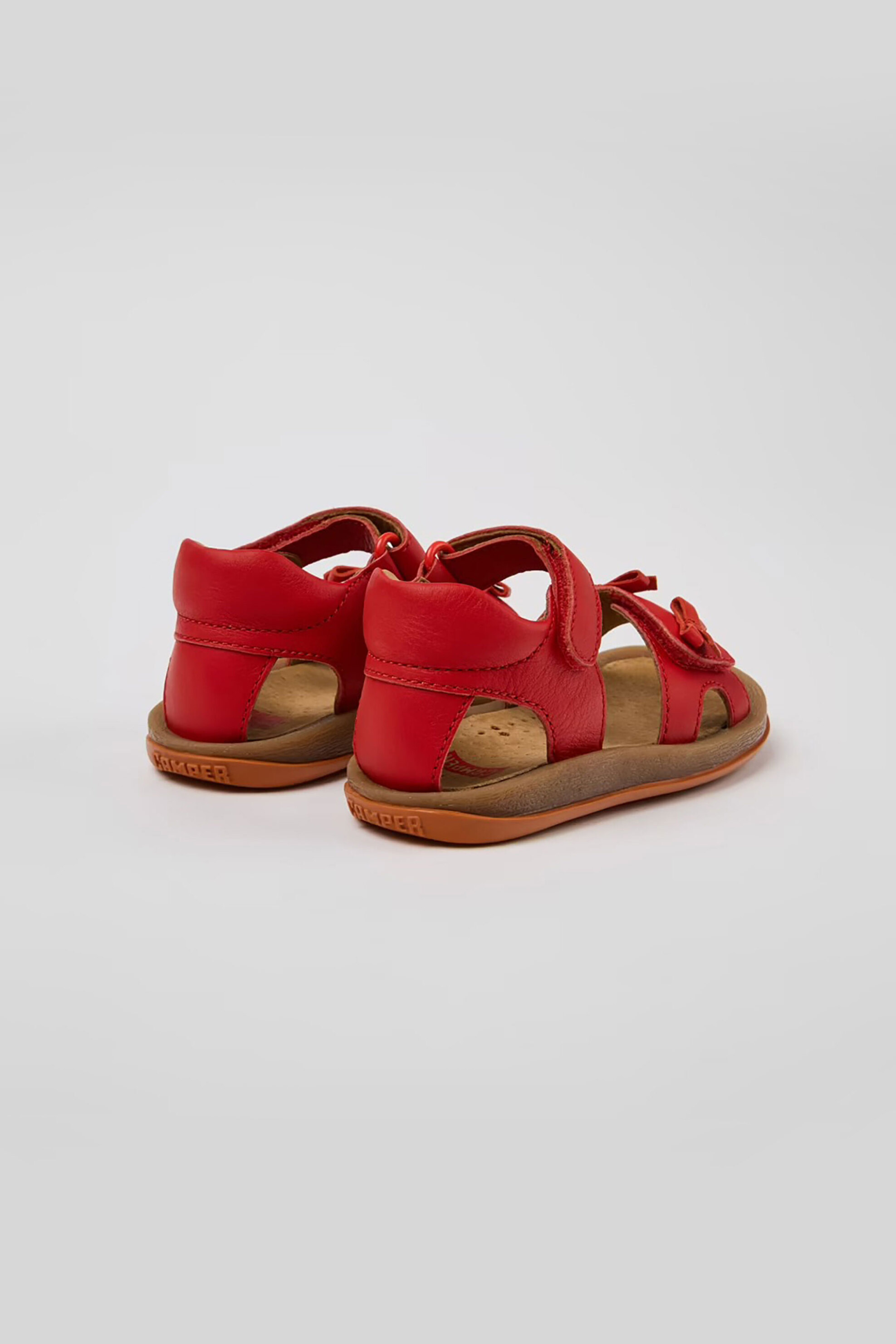 Camper Βρεφικά Δερμάτινα Πέδιλα Twins - K800627-002 Κόκκινο