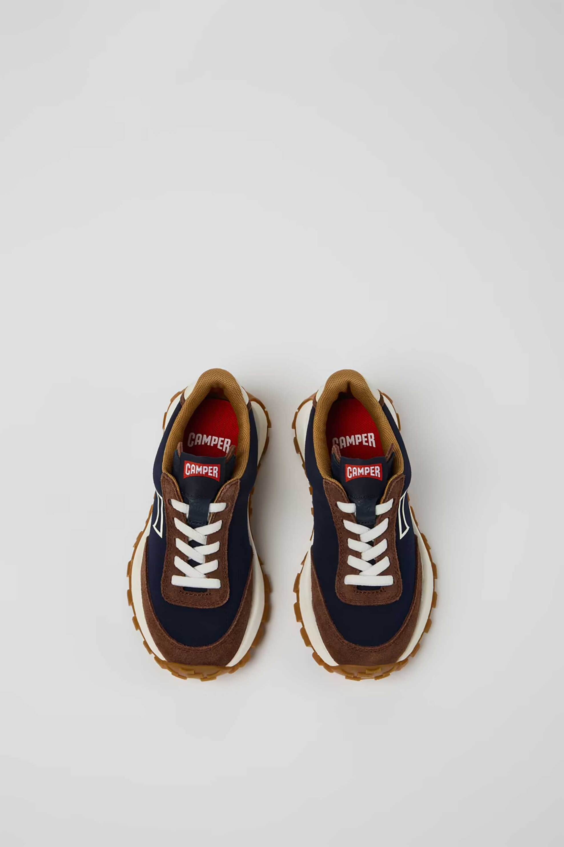 Camper Παιδικά Nubuck Sneakers με Λογότυπο Drift Trail - K800548-028 Μπλε Σκούρο