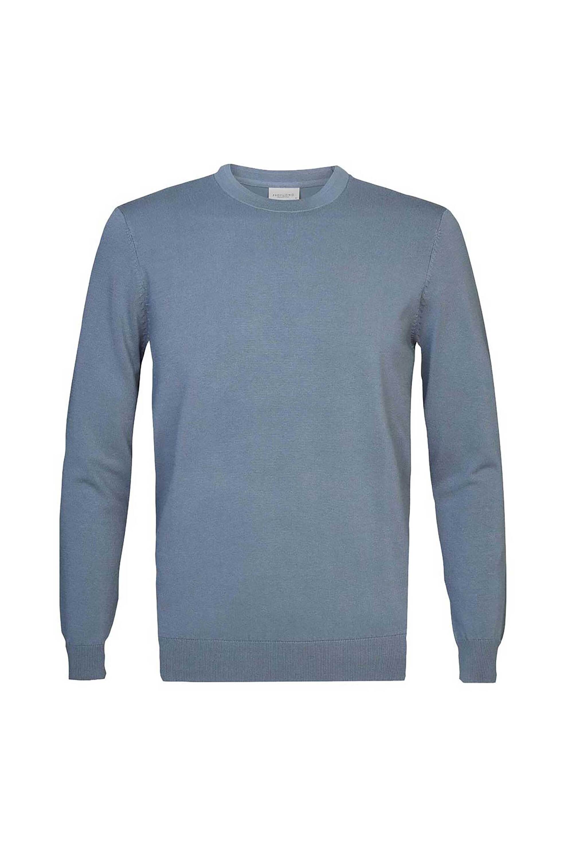 Profuomo ανδρικό πουλόβερ μονόχρωμο Regular Fit - PPVJ10017A Μπλε