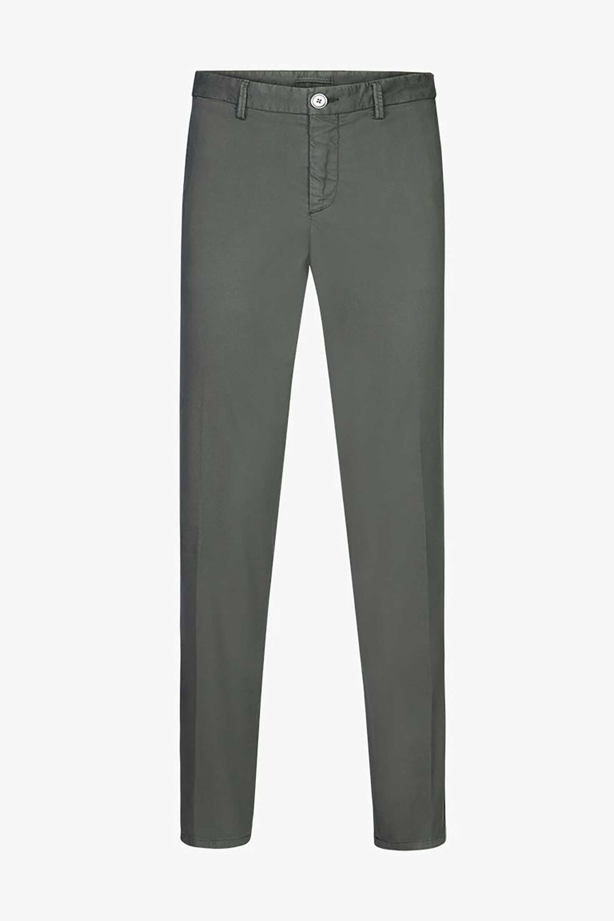 Profuomo Ανδρικό Chino Παντελόνι Μονόχρωμο Slim Fit 820 - Ppvq10011B Χακί