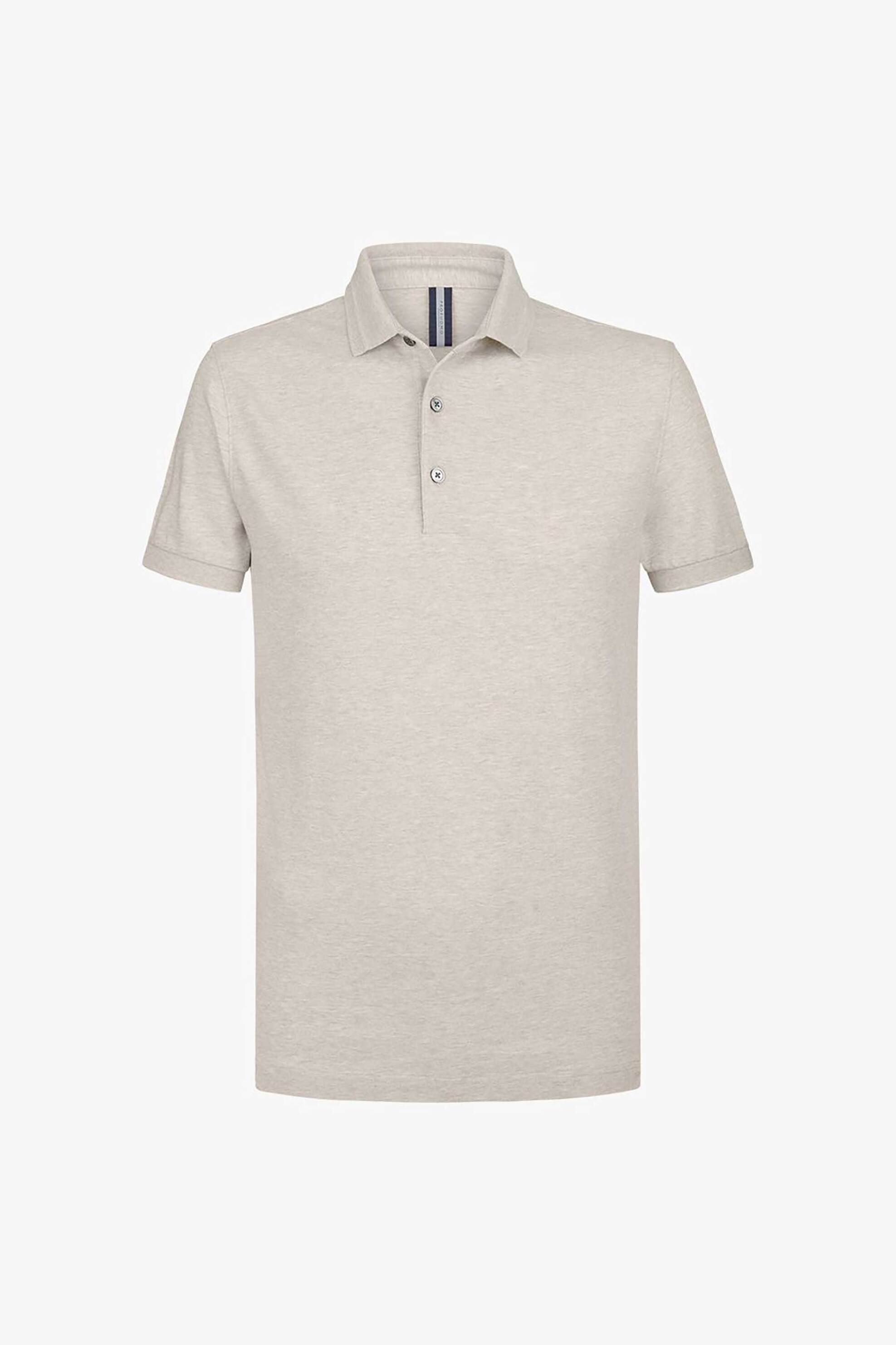 Profuomo Ανδρική Κοντομάνικη Πόλο Μπλούζα Stretch Normal Fit - Ppvj10041H Μπεζ