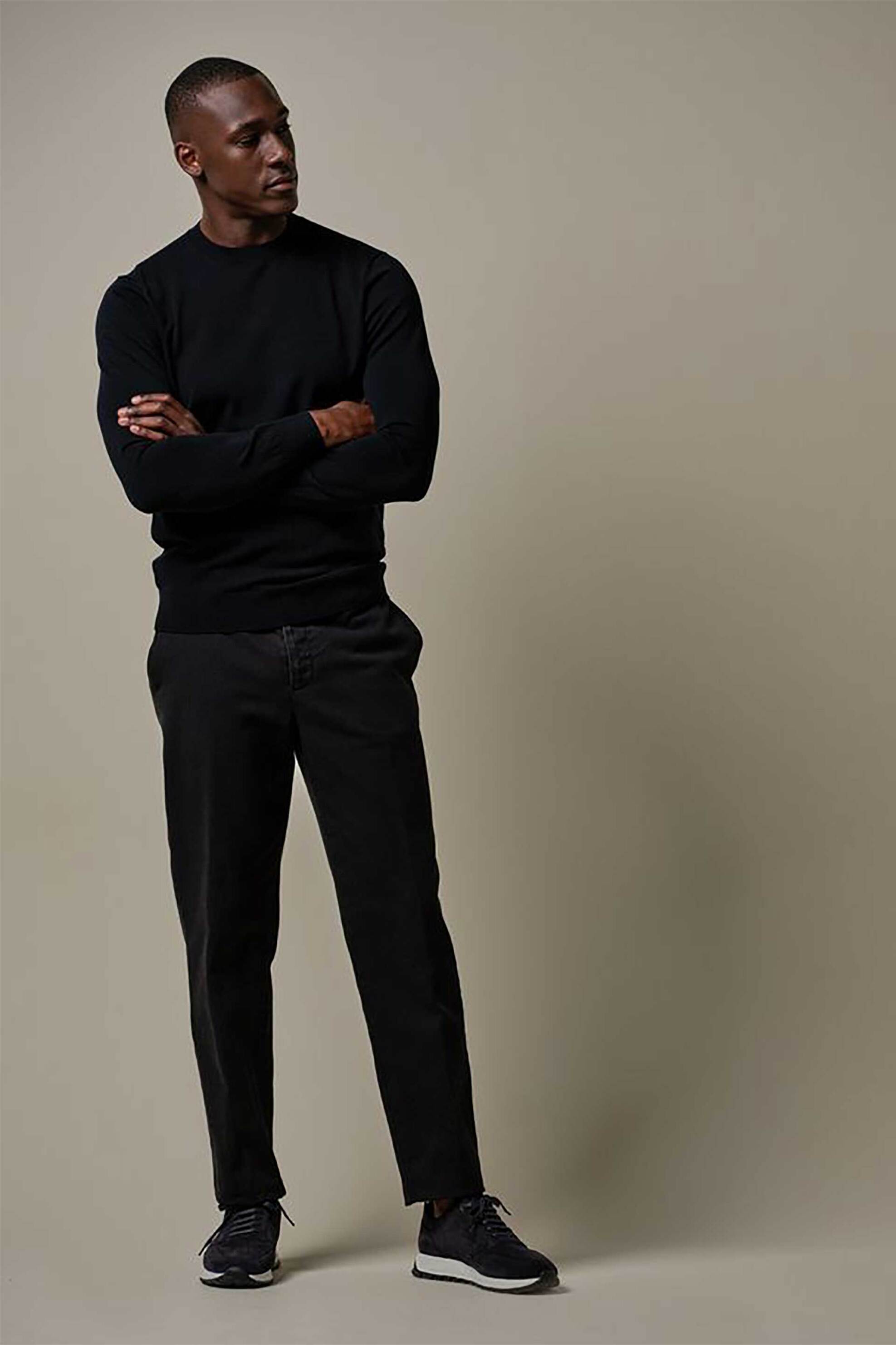 Profuomo ανδρικό chino παντελόνι Loose Fit - PPVQ30021B Σκούρο Μπλε