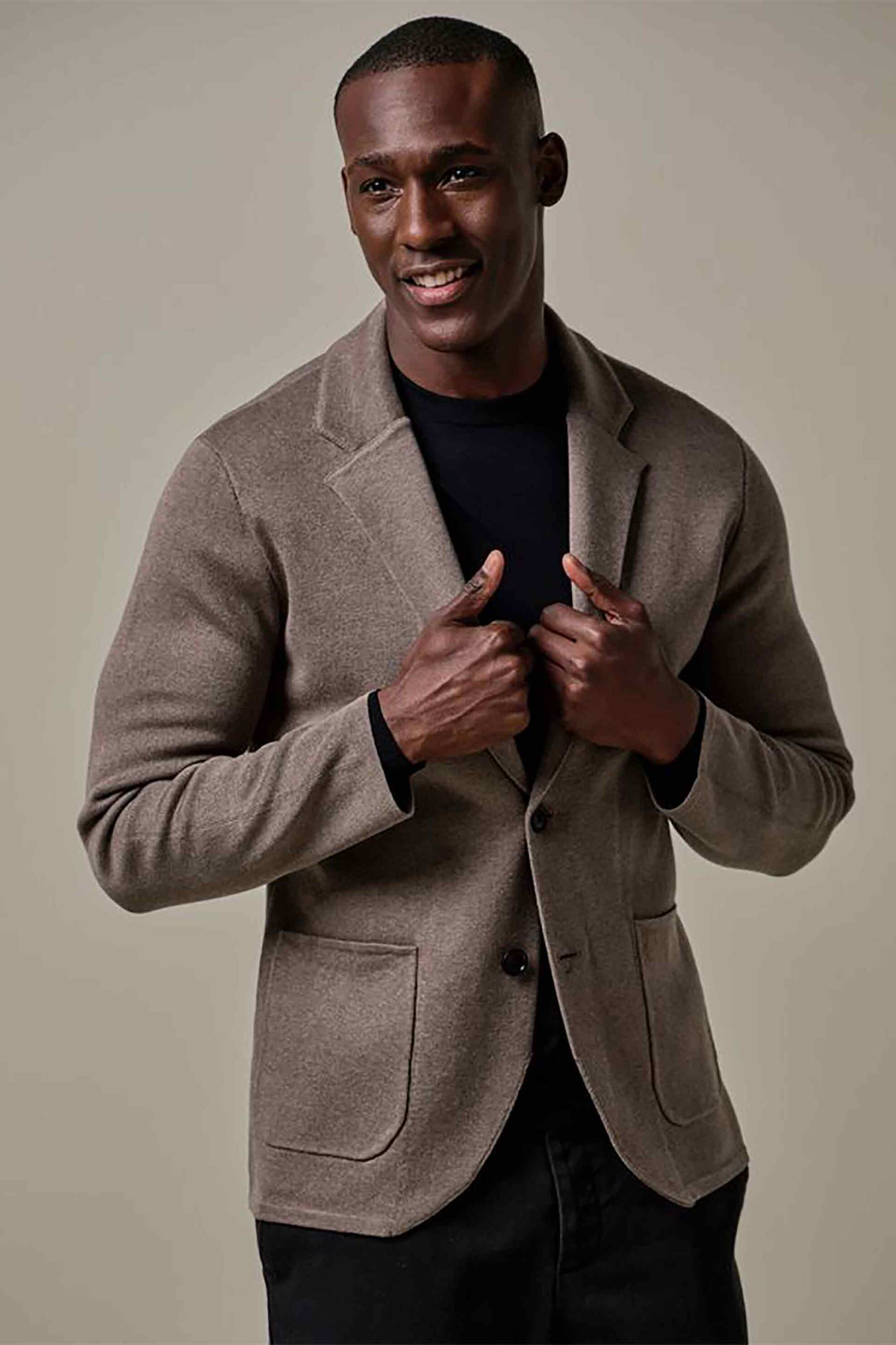 Profuomo ανδρικό σακάκι Normal Fit - PPVP30010A Καφέ