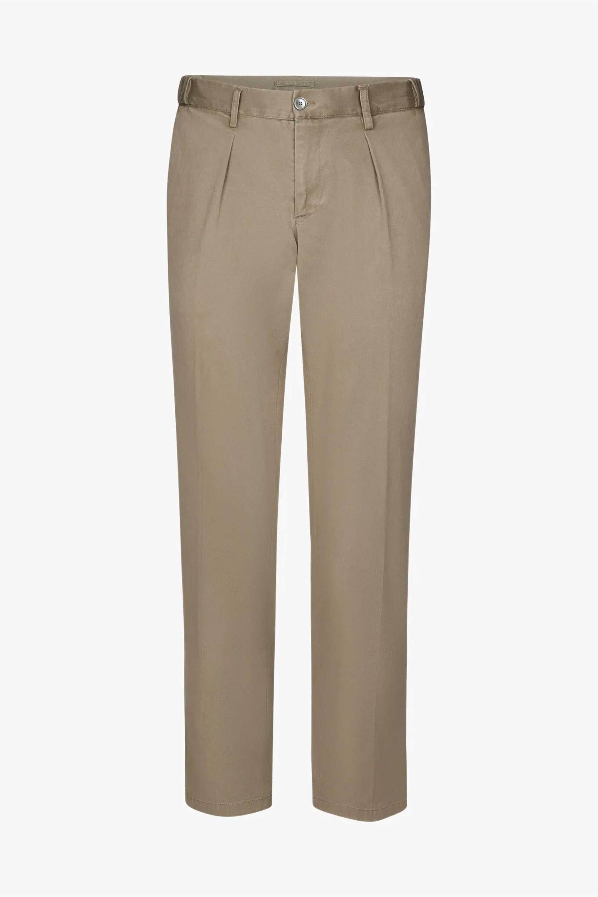 Profuomo Ανδρικό Chino Παντελόνι Relaxed Fit - Ppwq10012E Καφέ Ανοιχτό