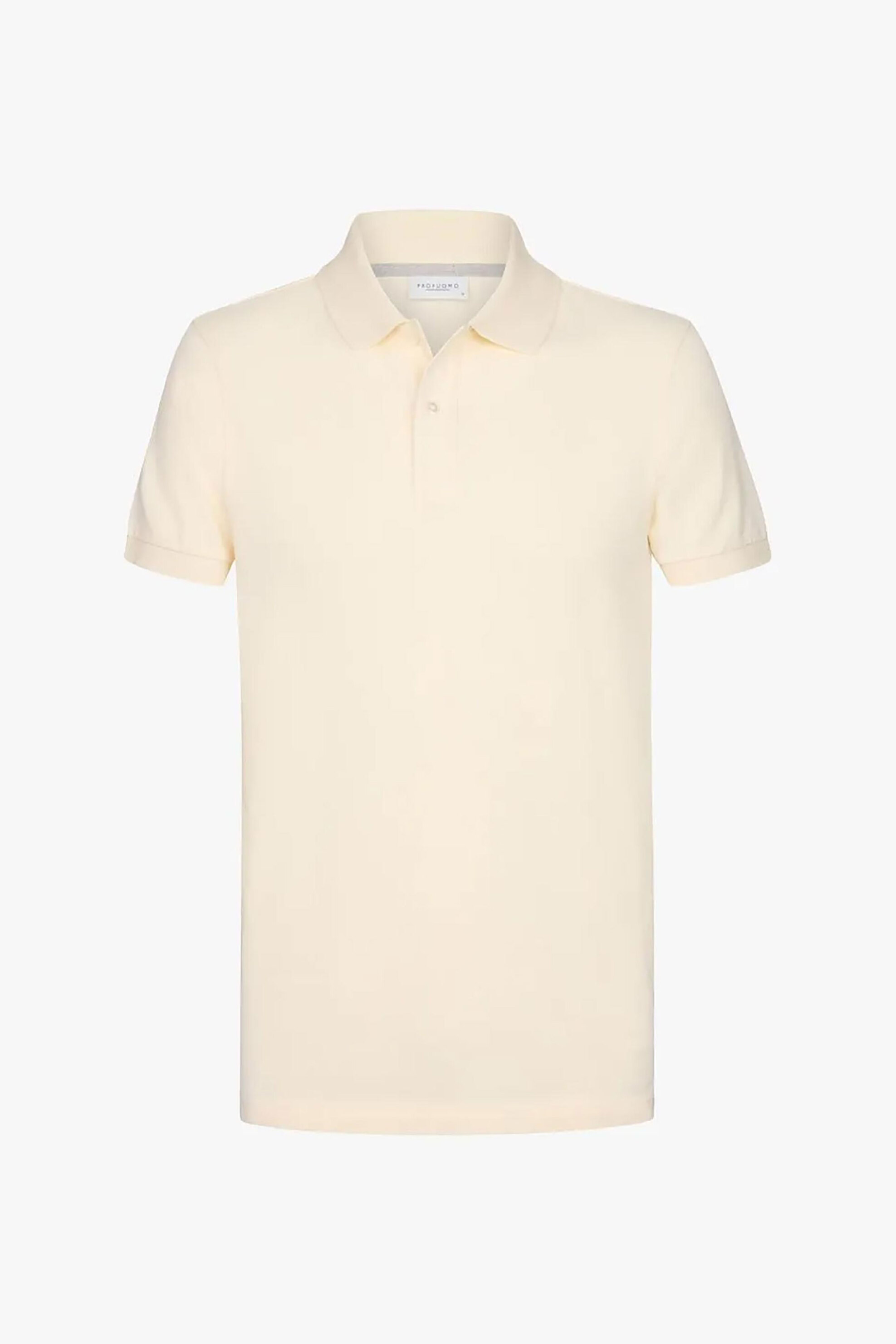 Profuomo Ανδρική Πικέ Μπλούζα Πόλο Normal Fit - Ppwd10019B Κίτρινο