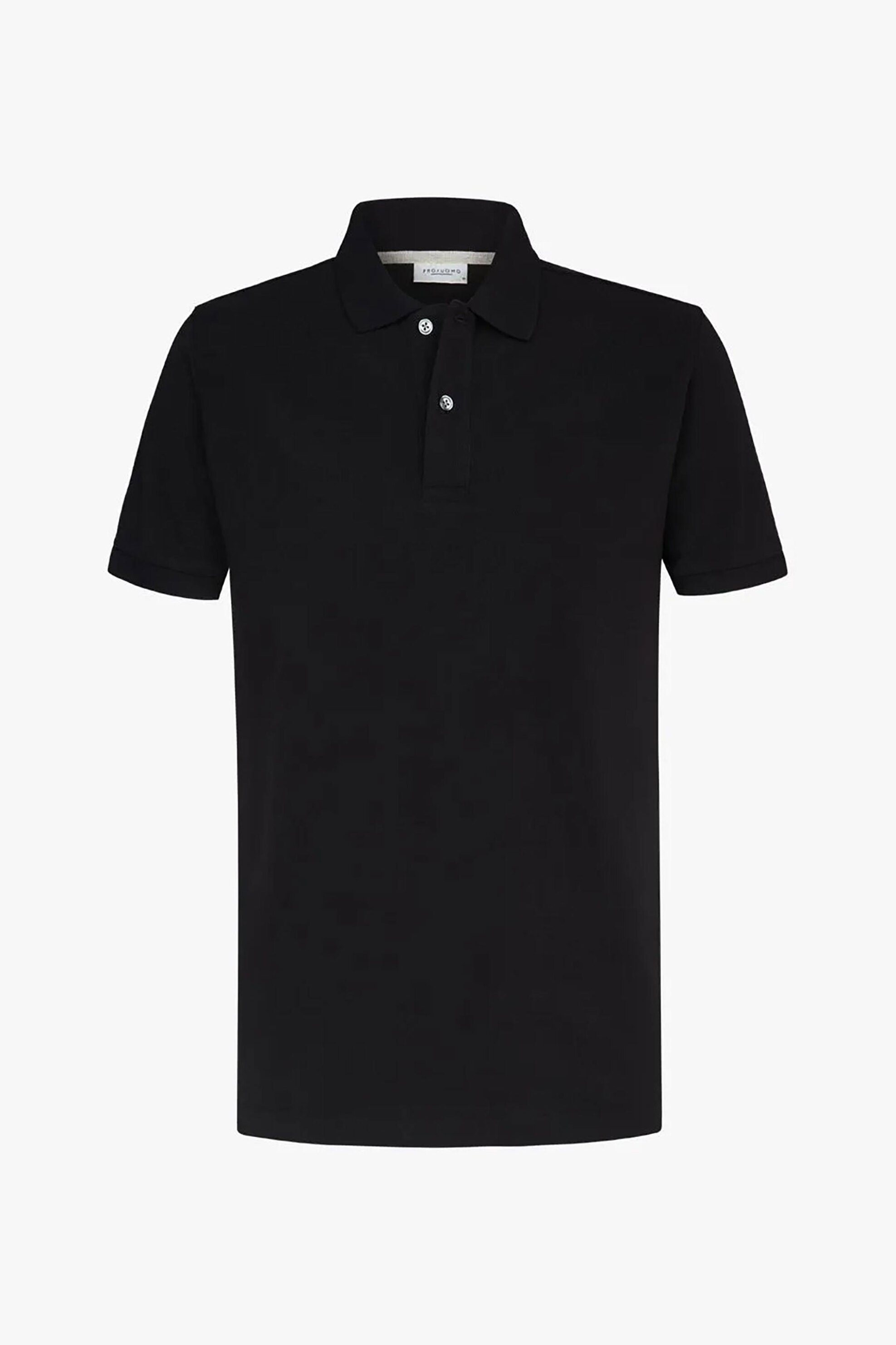 Profuomo Ανδρική Πικέ Μπλούζα Πόλο Normal Fit - Ppwd10019T Μαύρο