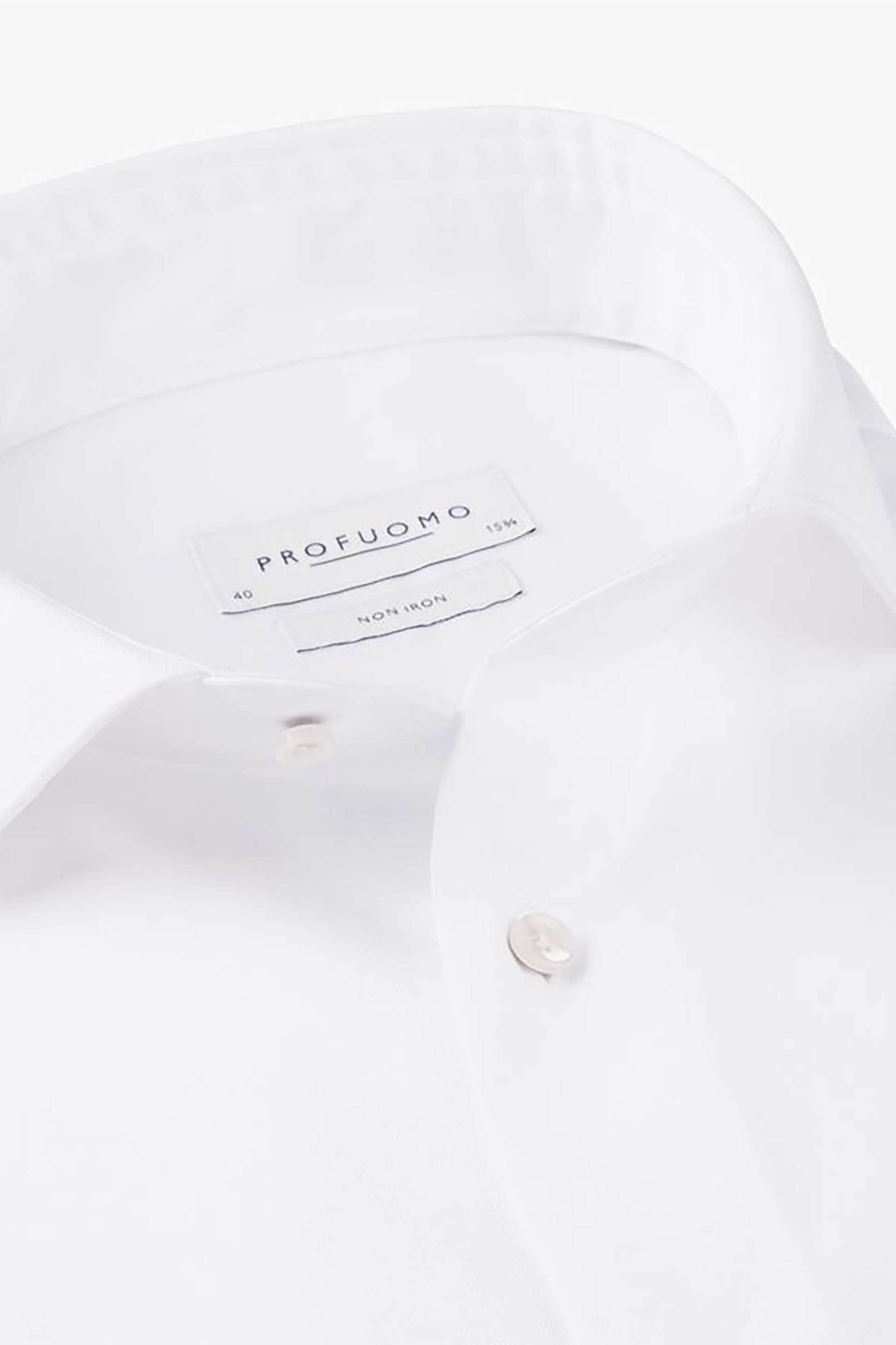 Profuomo Ανδρικό Πουκάμισο Μονόχρωμο Slim Fit - Pp2H00010A Λευκό