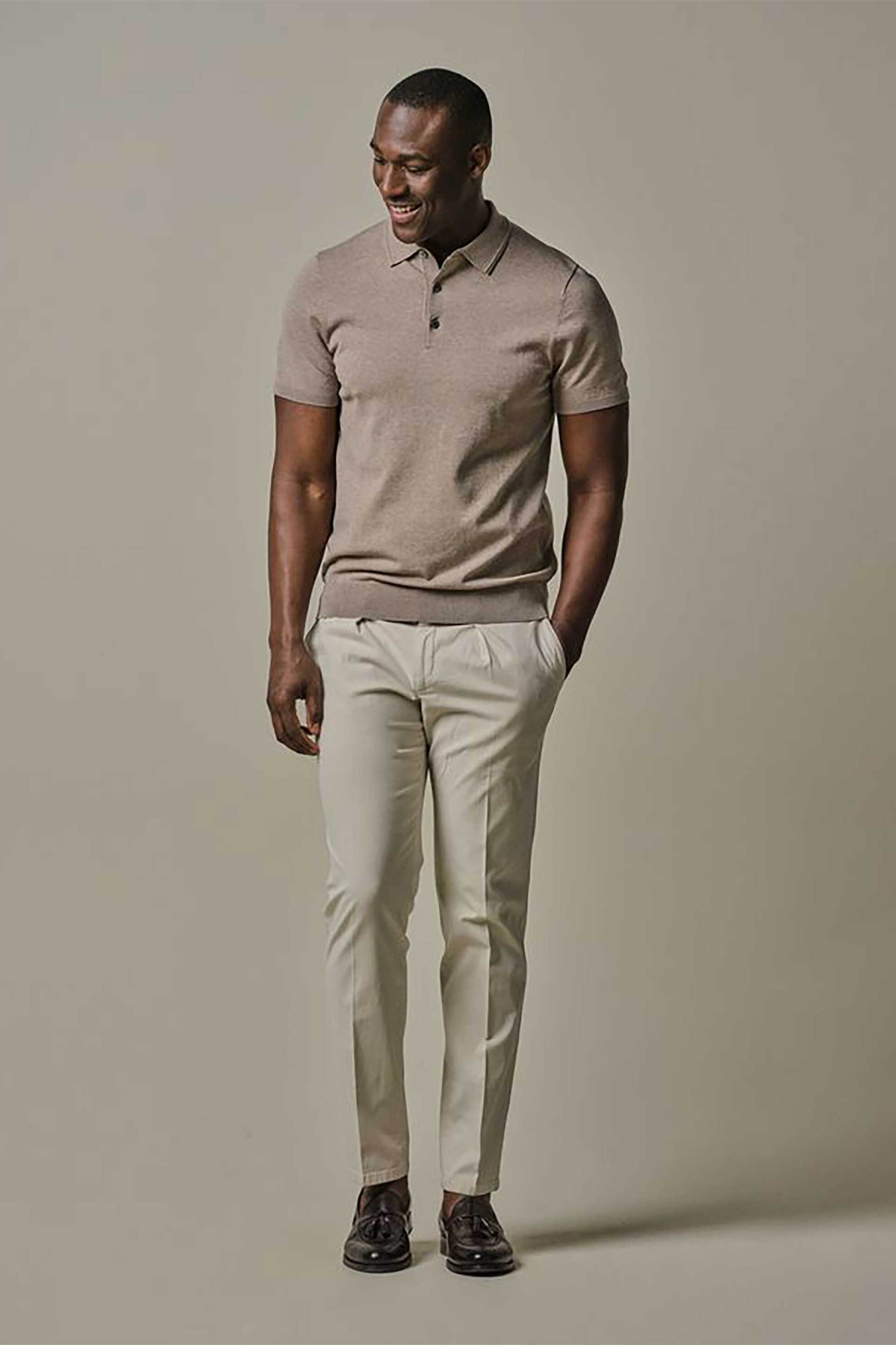 Profuomo ανδρικό chino παντελόνι Relaxed Fit - PP2Q00004A Μπεζ