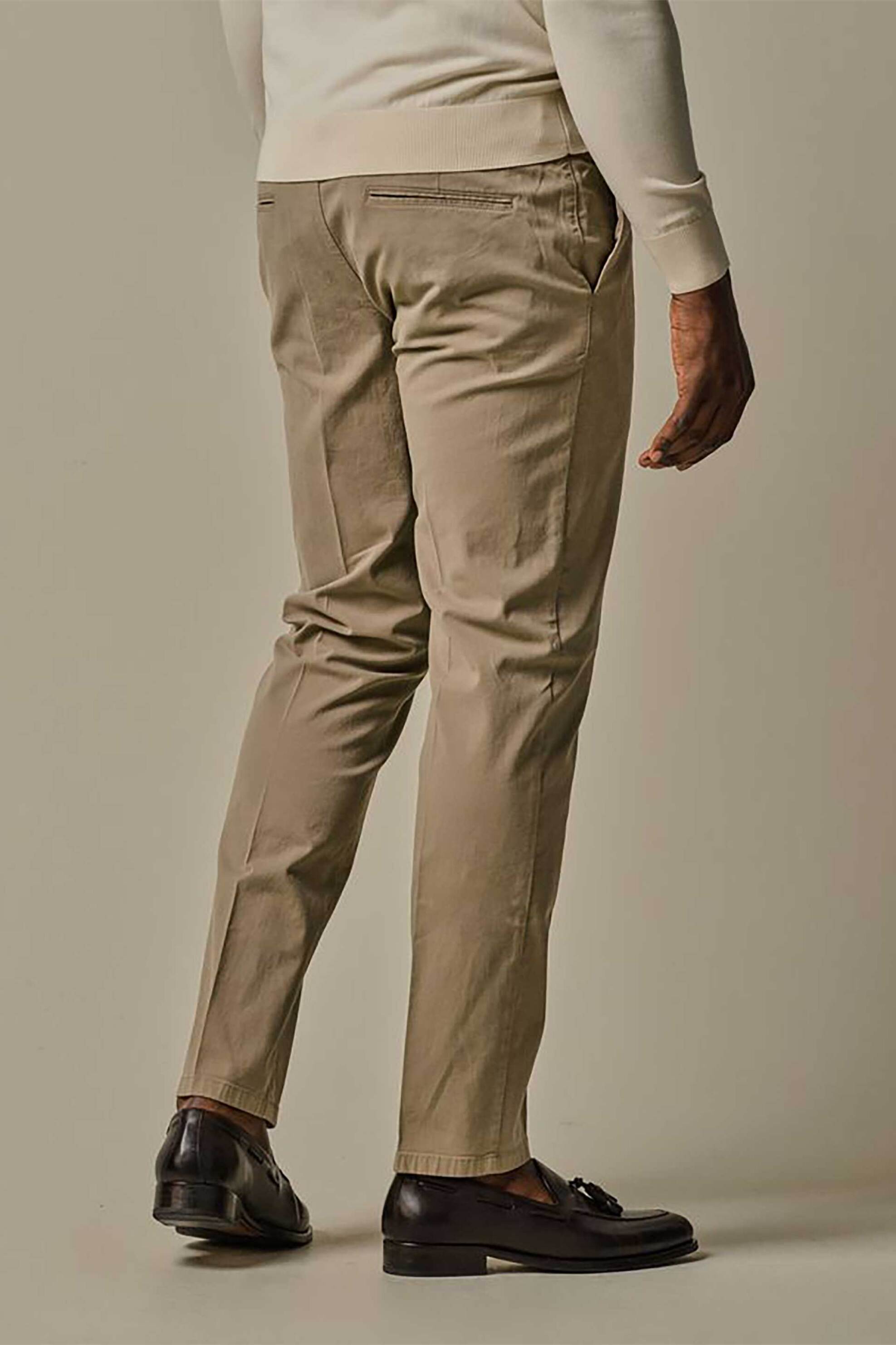 Profuomo ανδρικό chino παντελόνι Relaxed Fit - PP2Q00004B Μπεζ φωτογραφία