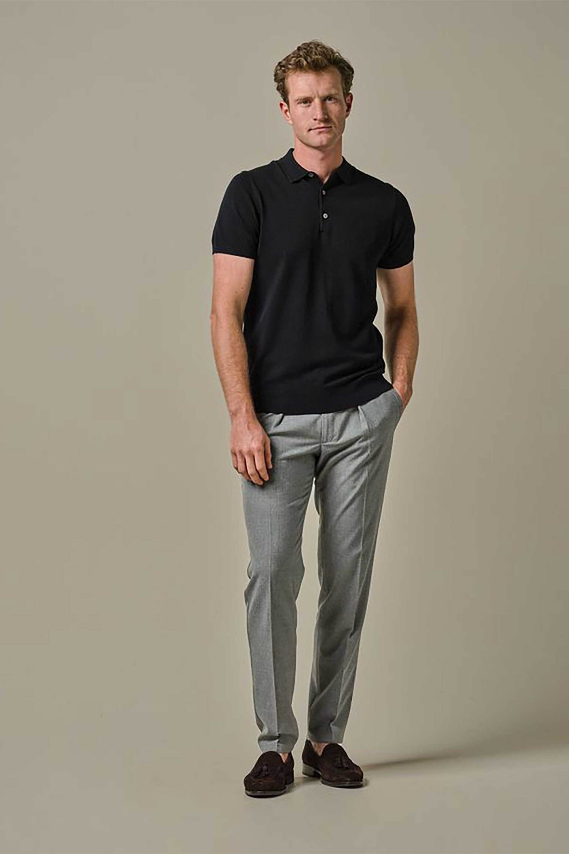 Profuomo ανδρικό παντελόνι Relaxed Fit - PP2Q00005B Γκρι