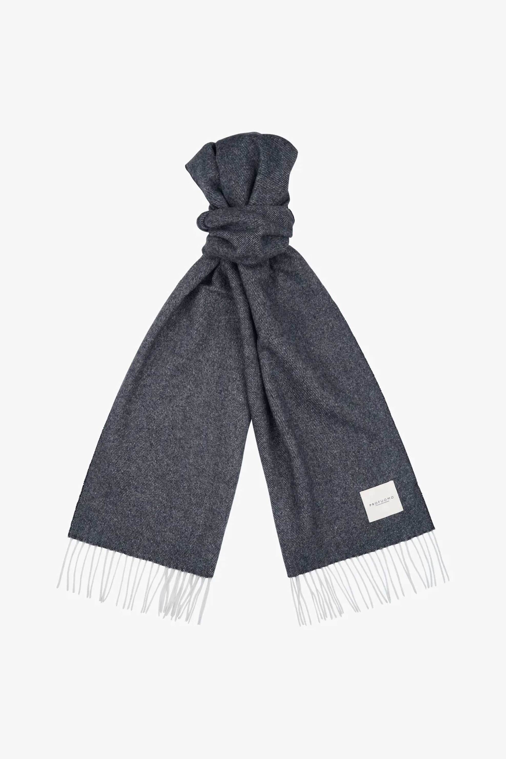 Profuomo ανδρικό μάλλινο κασκόλ - PPWS30001D Μπλε Σκούρο