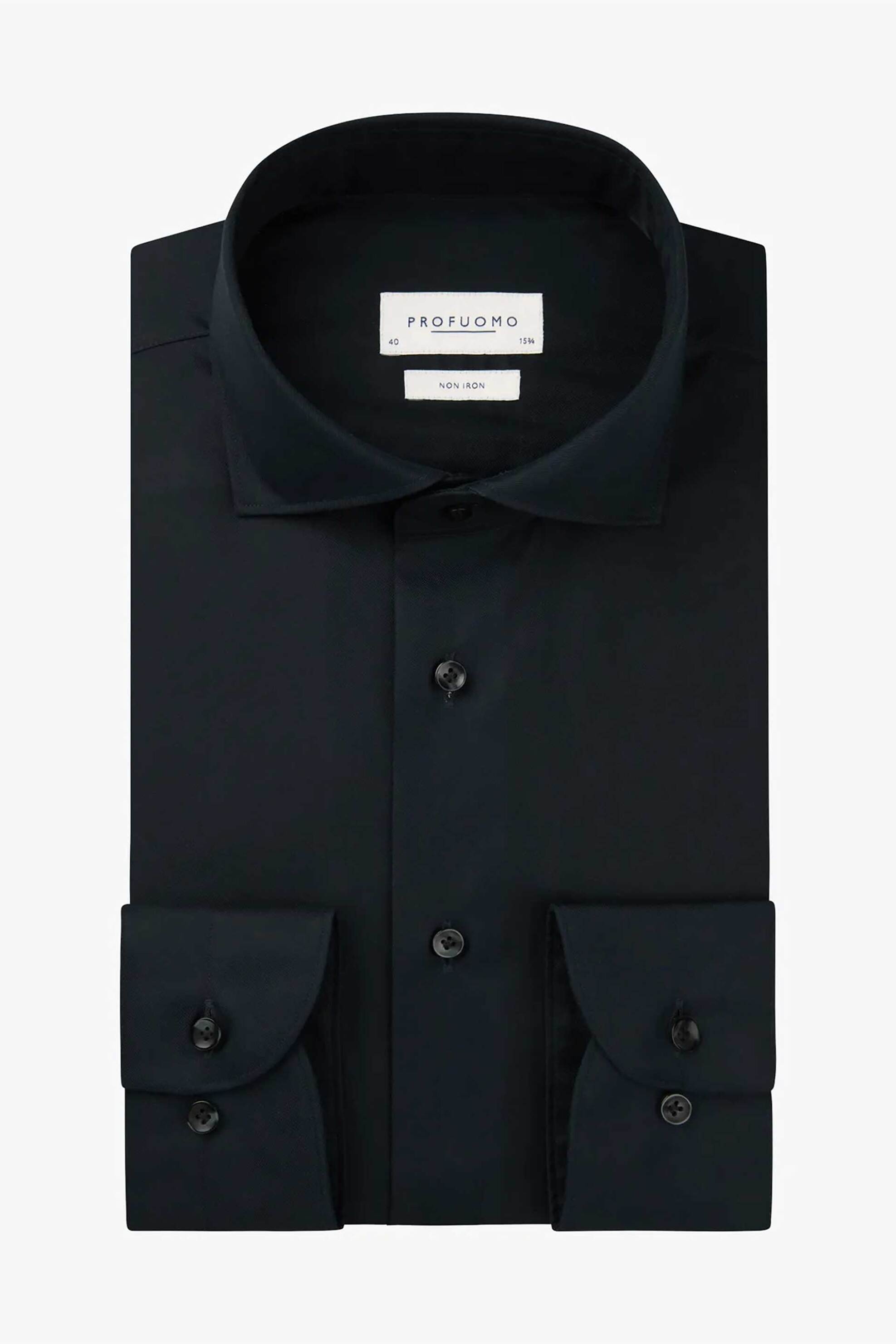 Profuomo ανδρικό πουκάμισο μονόχρωμο Slim Fit - PP2H00010C Σκούρο Μπλε