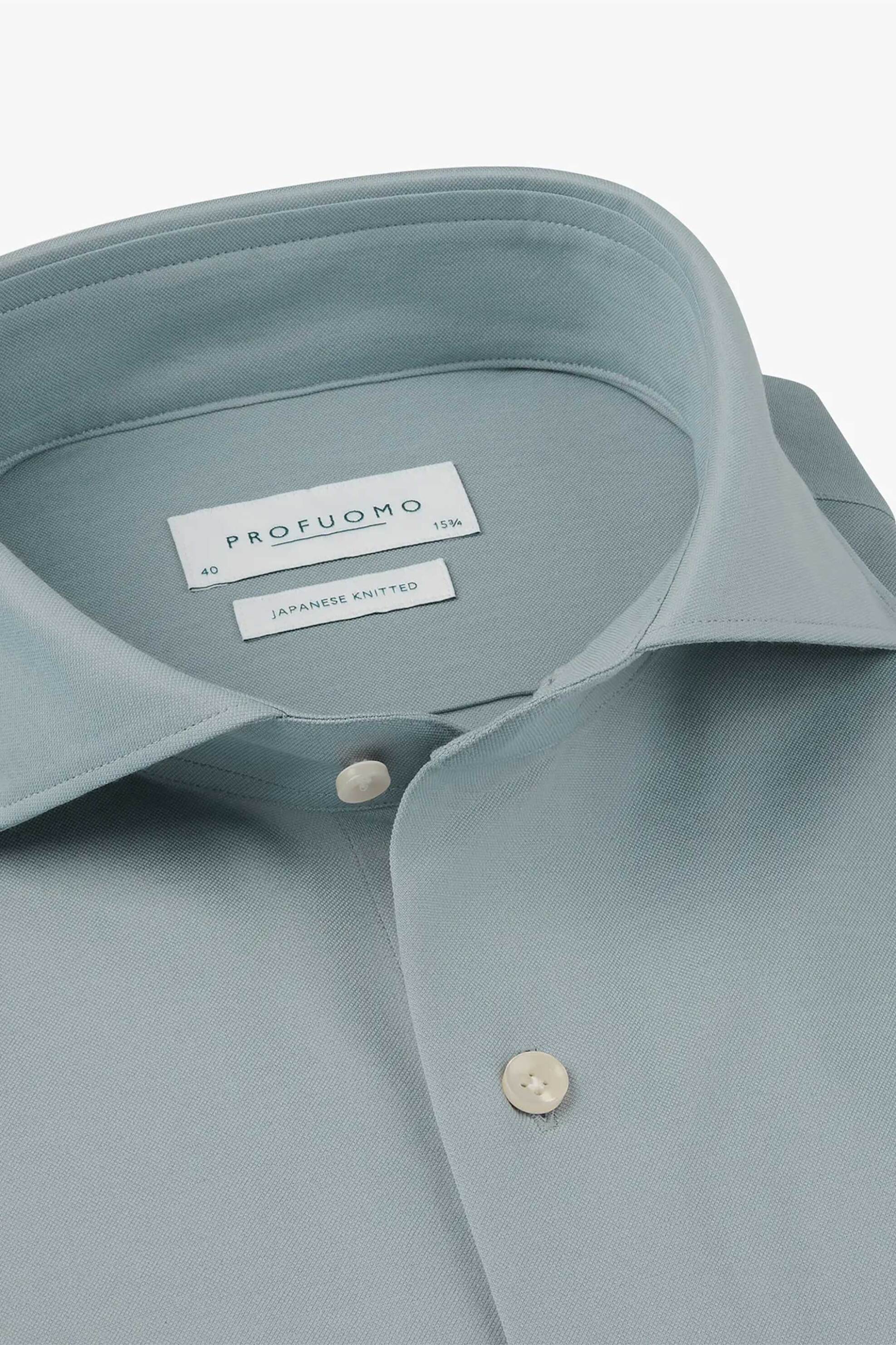 Profuomo Ανδρικό Πουκάμισο Μονόχρωμο Slim Fit - Ppxh10032H Μπλε Ανοιχτό