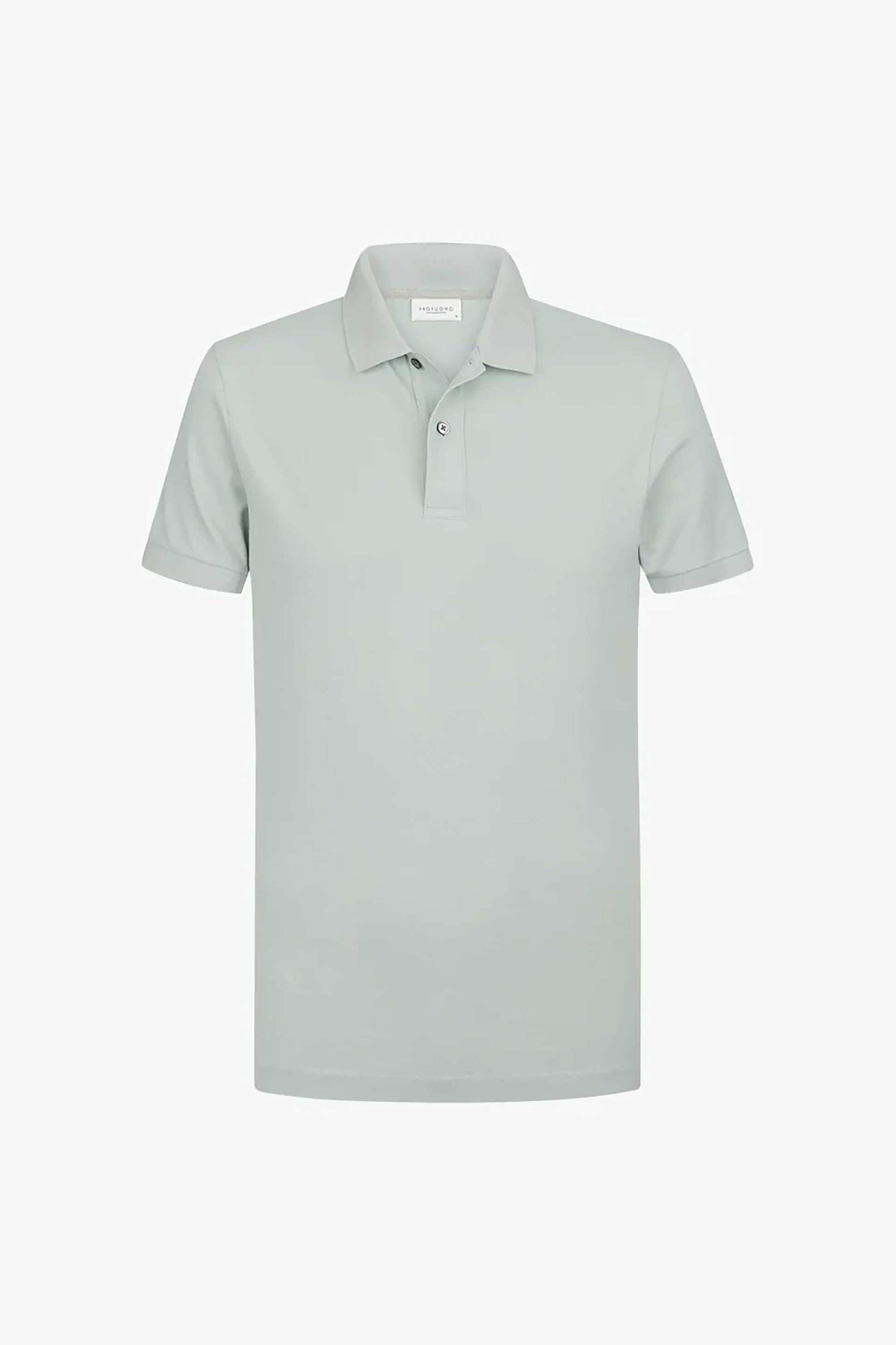 Profuomo Ανδρική Κοντομάνικη Μπλούζα Πόλο Πικέ Regular Fit - Ppxd10019J Πράσινο Μέντας