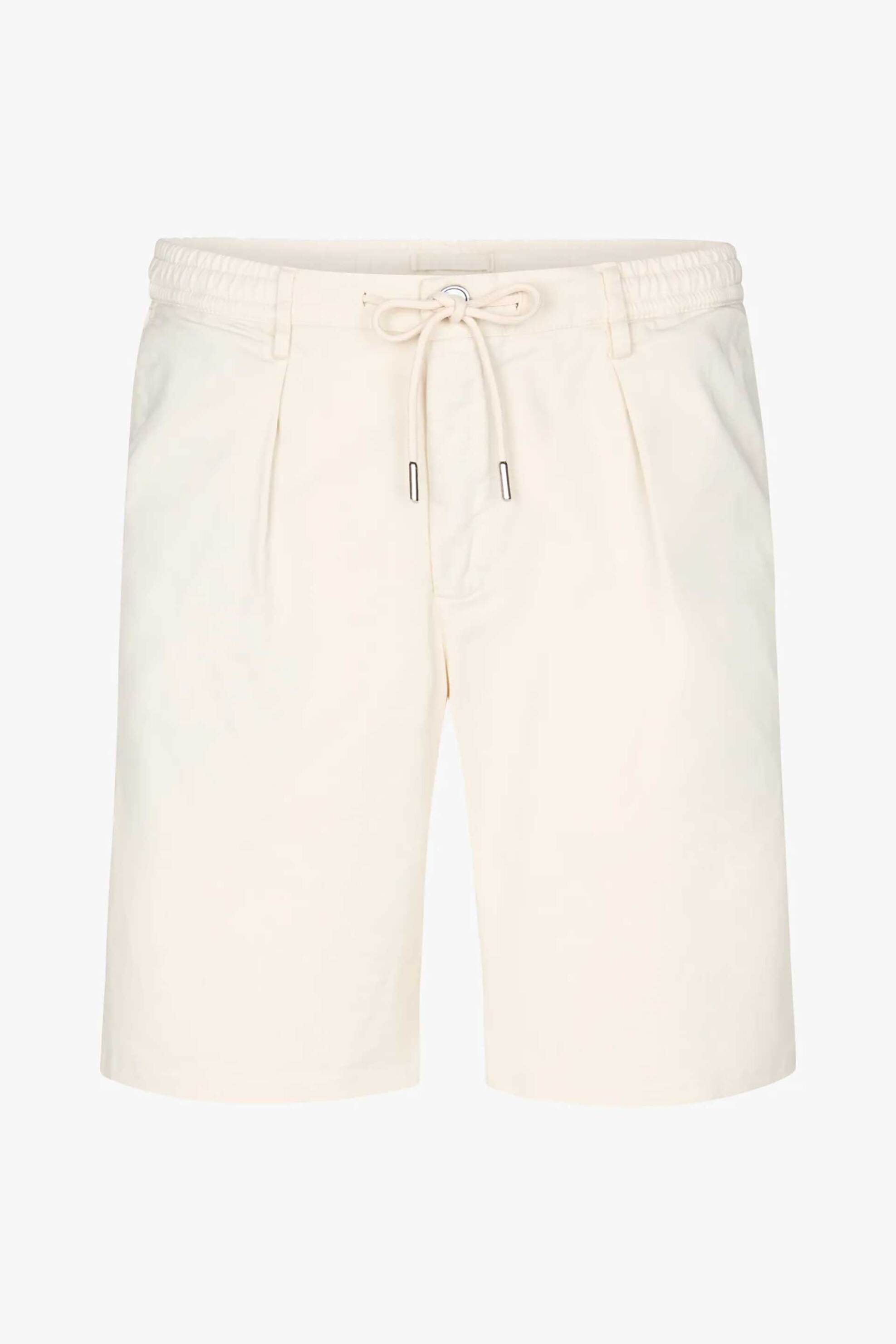 Profuomo Ανδρική Βερμούδα με Ελαστική Μέση Relaxed Fit - Ppxq10002D Κρέμ
