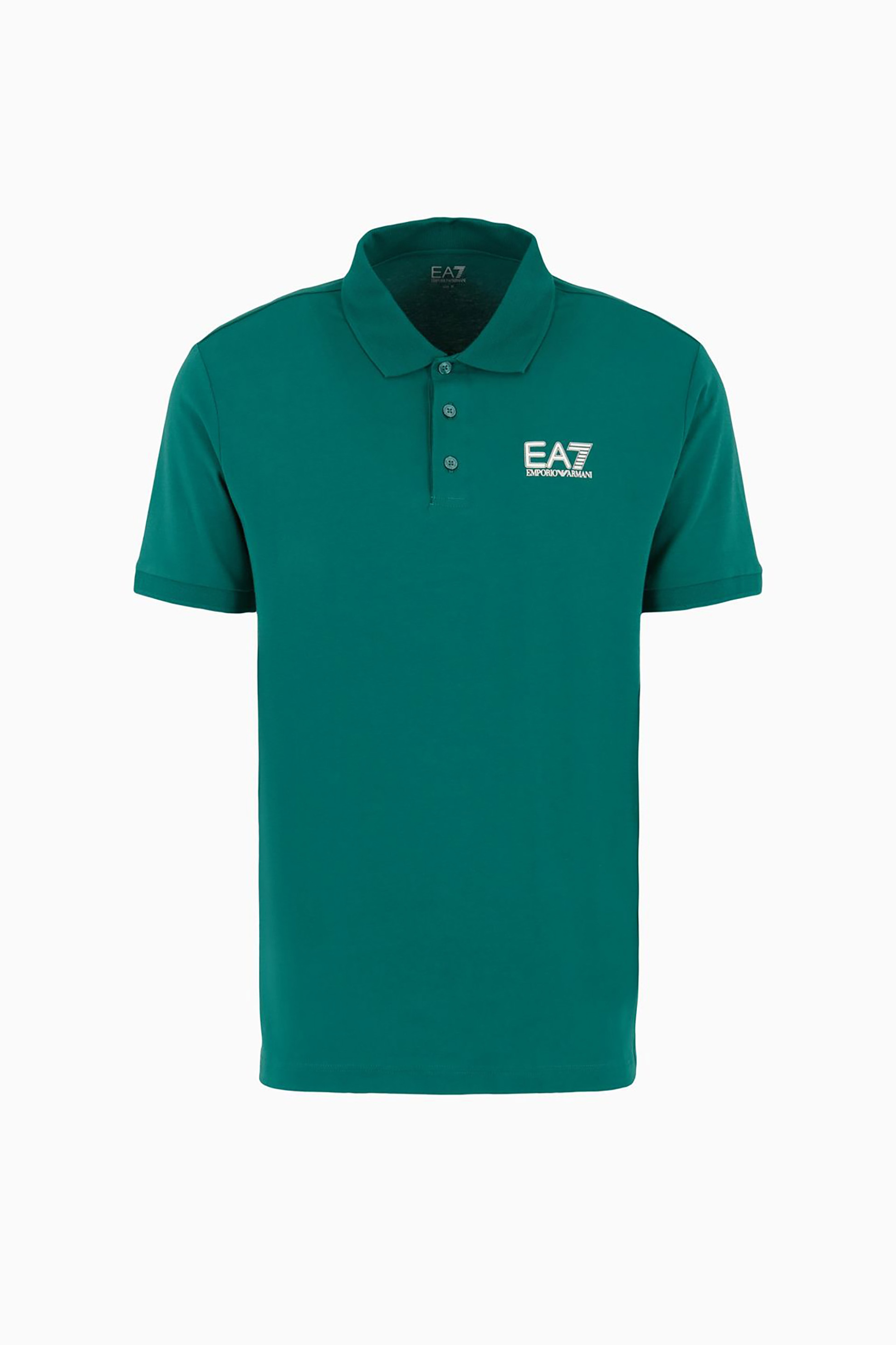 EA7 ανδρική μπλούζα πόλο με λογότυπο - 6DPF16PJVQZ Πετρόλ