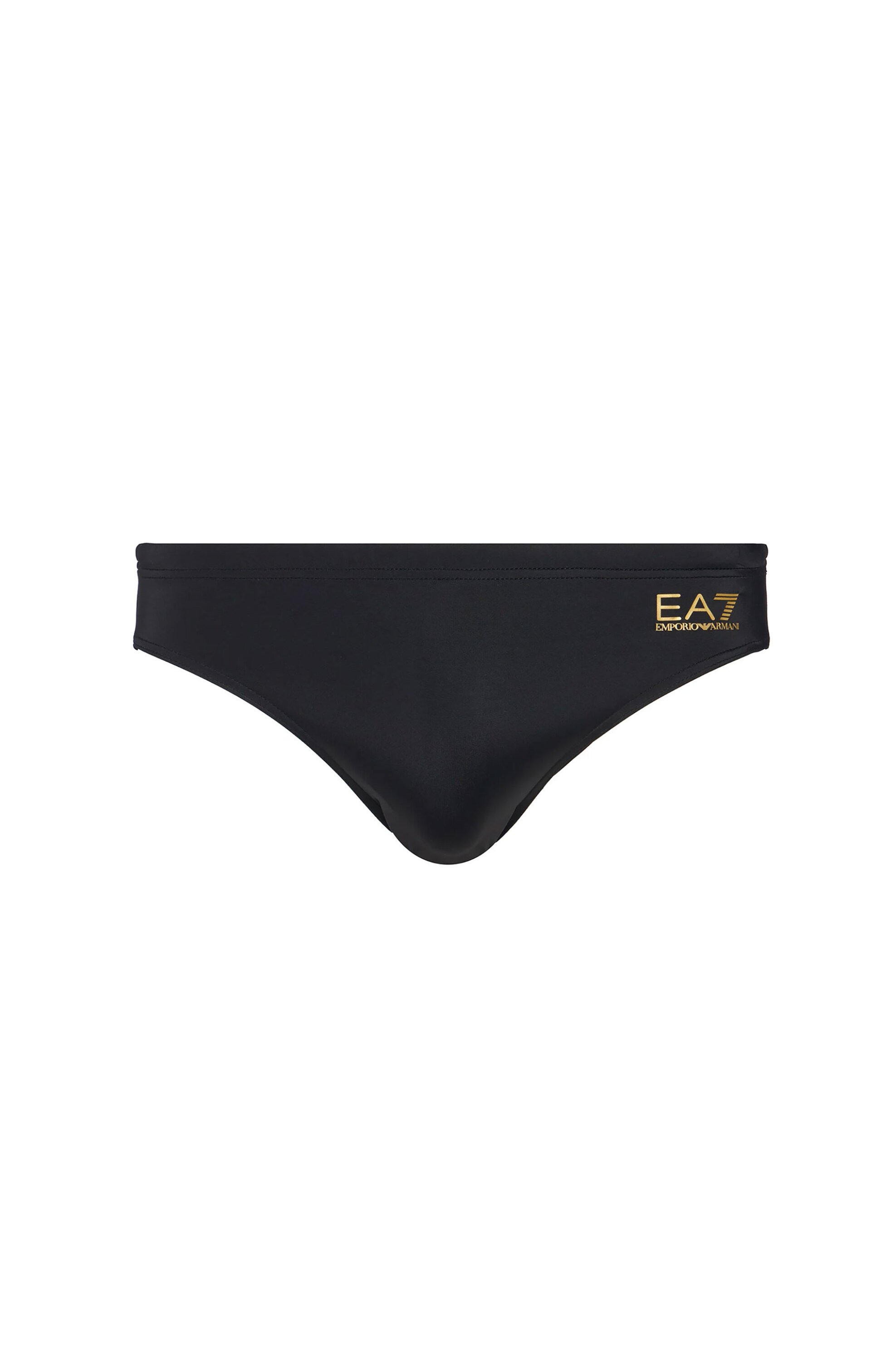 EA7 ανδρικό μαγιό σλιπ με logo print - 7M000501AF14514 Μαύρο - Χρυσό