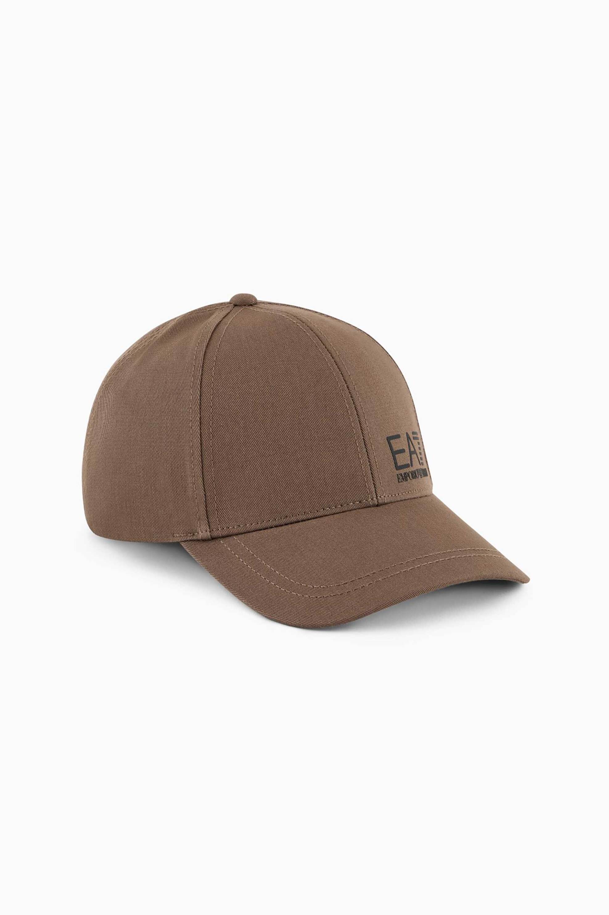 EA7 ανδρικό καπέλο jockey με λογότυπο - 7X000005AF11989 Καφέ
