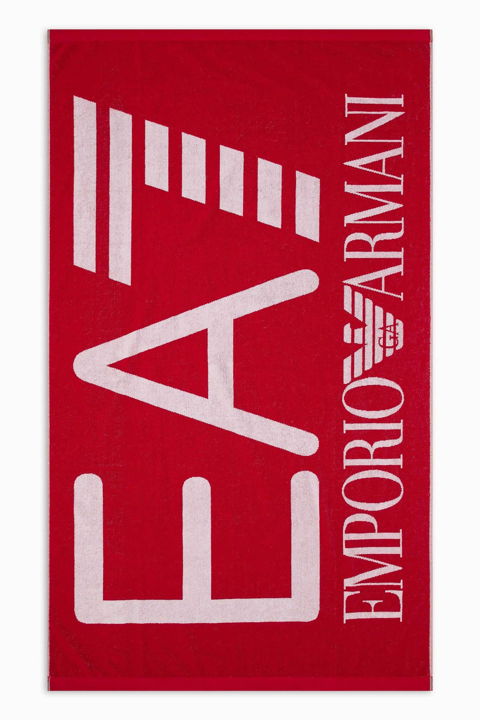EA7 EA7 ανδρική πετσέτα θαλάσσης με oversized logo - 7X000102AF13300 Κόκκινο