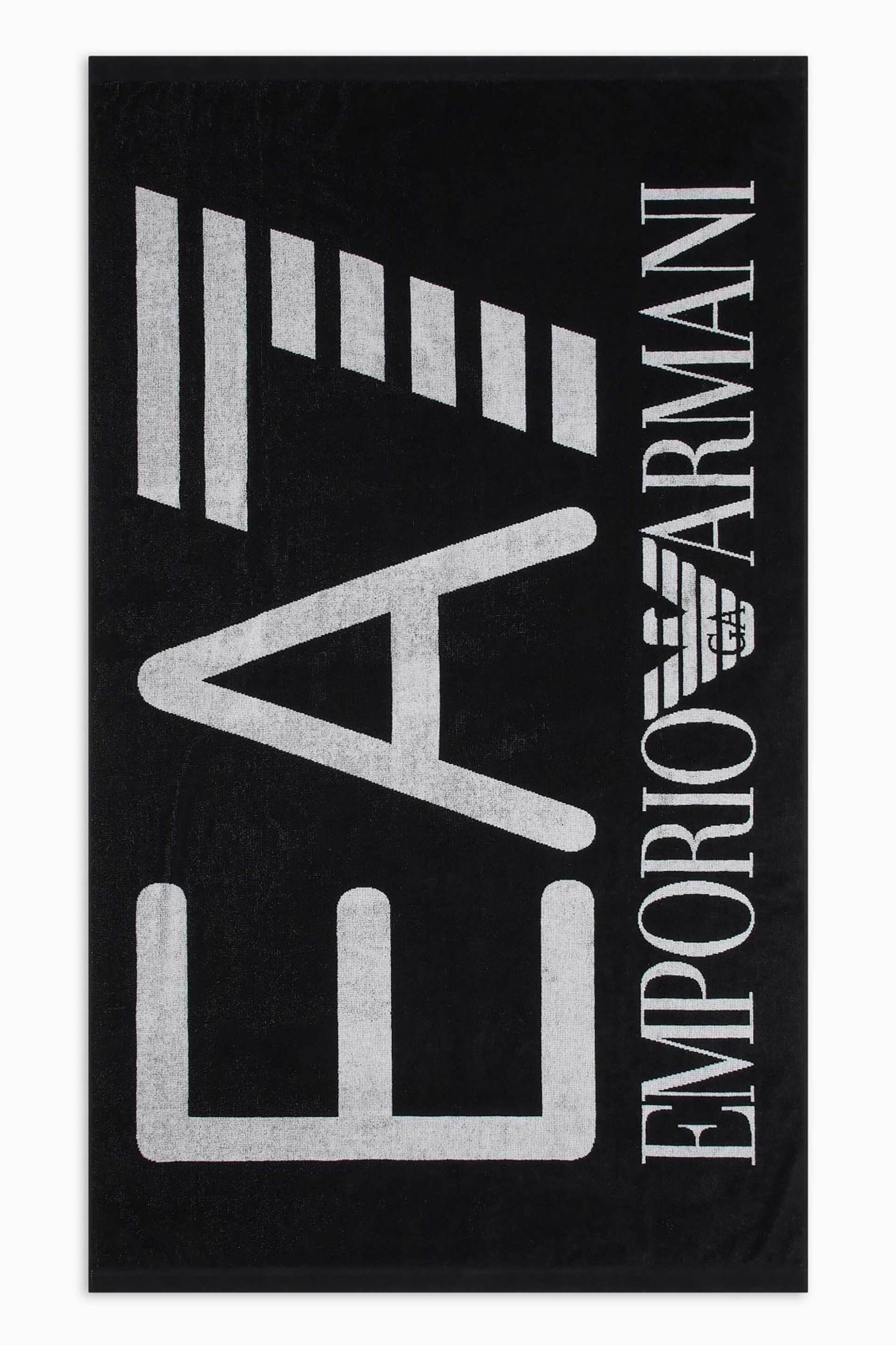 EA7 EA7 ανδρική πετσέτα θαλάσσης με oversized logo - 7X000102AF13300 Μαύρο