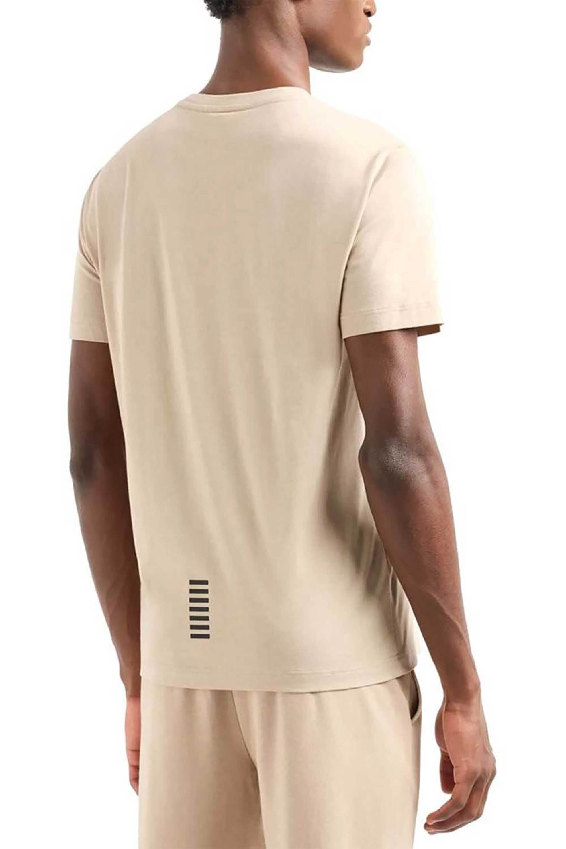 Ea7 Ανδρικό T-Shirt με Λογότυπο - 8Npt25Pjvpz Μπεζ