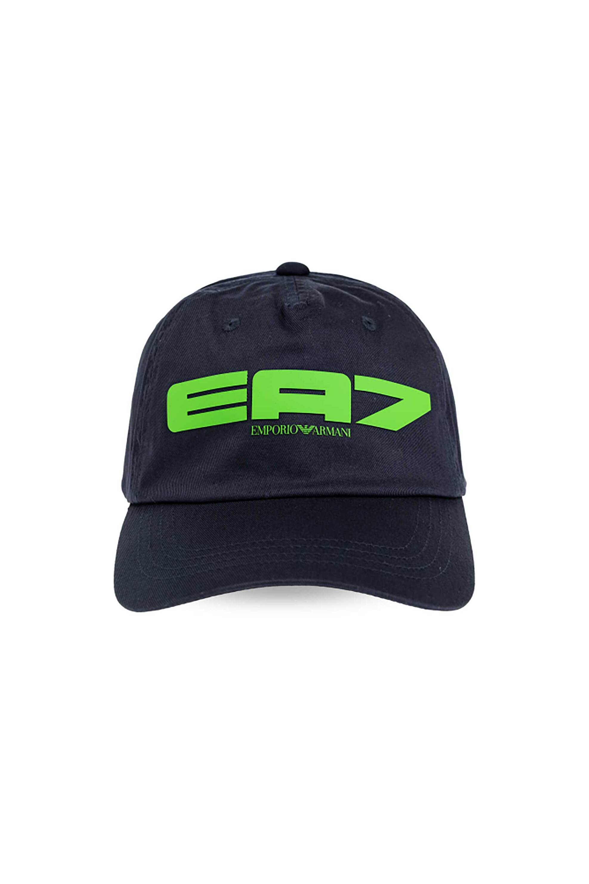 EA7 ανδρικό καπέλο jockey με λογότυπο - 7X000053AF13644 Μπλε Σκούρο