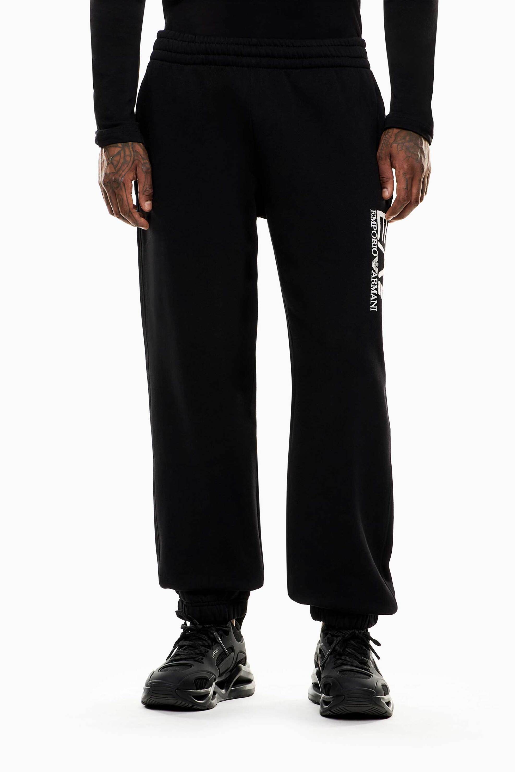 EA7 ανδρικό παντελόνι φόρμας με λογότυπο Modern Fit - 7M000911AF10377 Μαύρο φωτογραφία