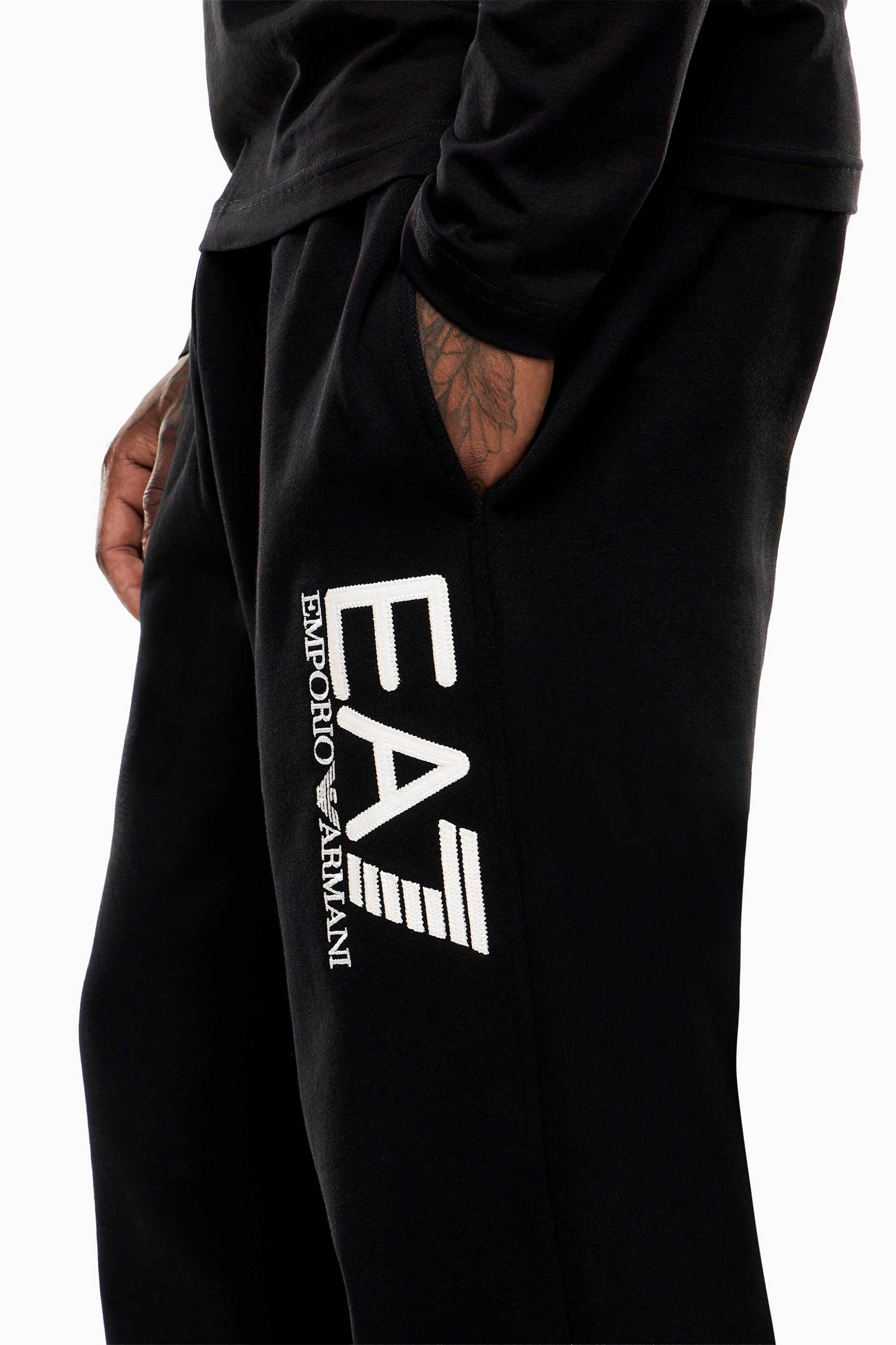 EA7 ανδρικό παντελόνι φόρμας με λογότυπο Modern Fit - 7M000911AF10377 Μαύρο φωτογραφία