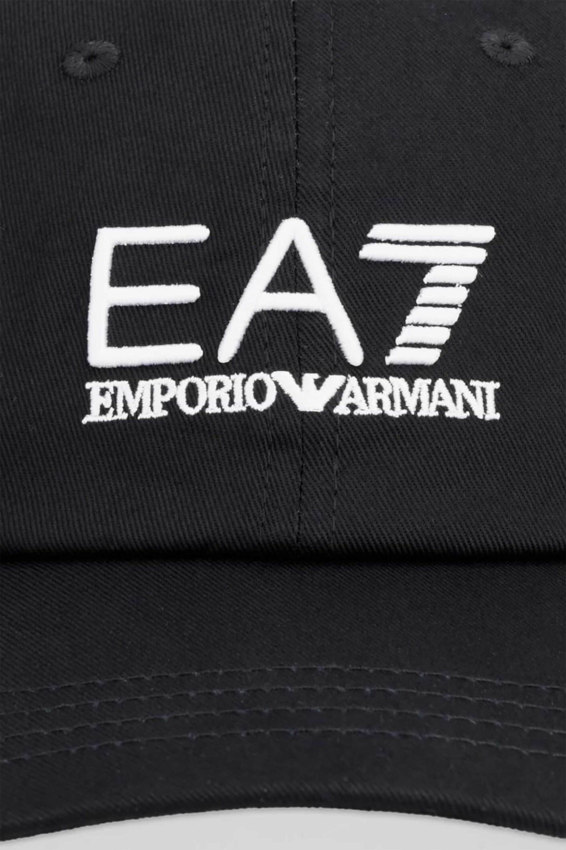 Ea7 Ανδρικό Καπέλο Jockey με Κεντημένο Λογότυπο - 7X000592Af15502 Μαύρο