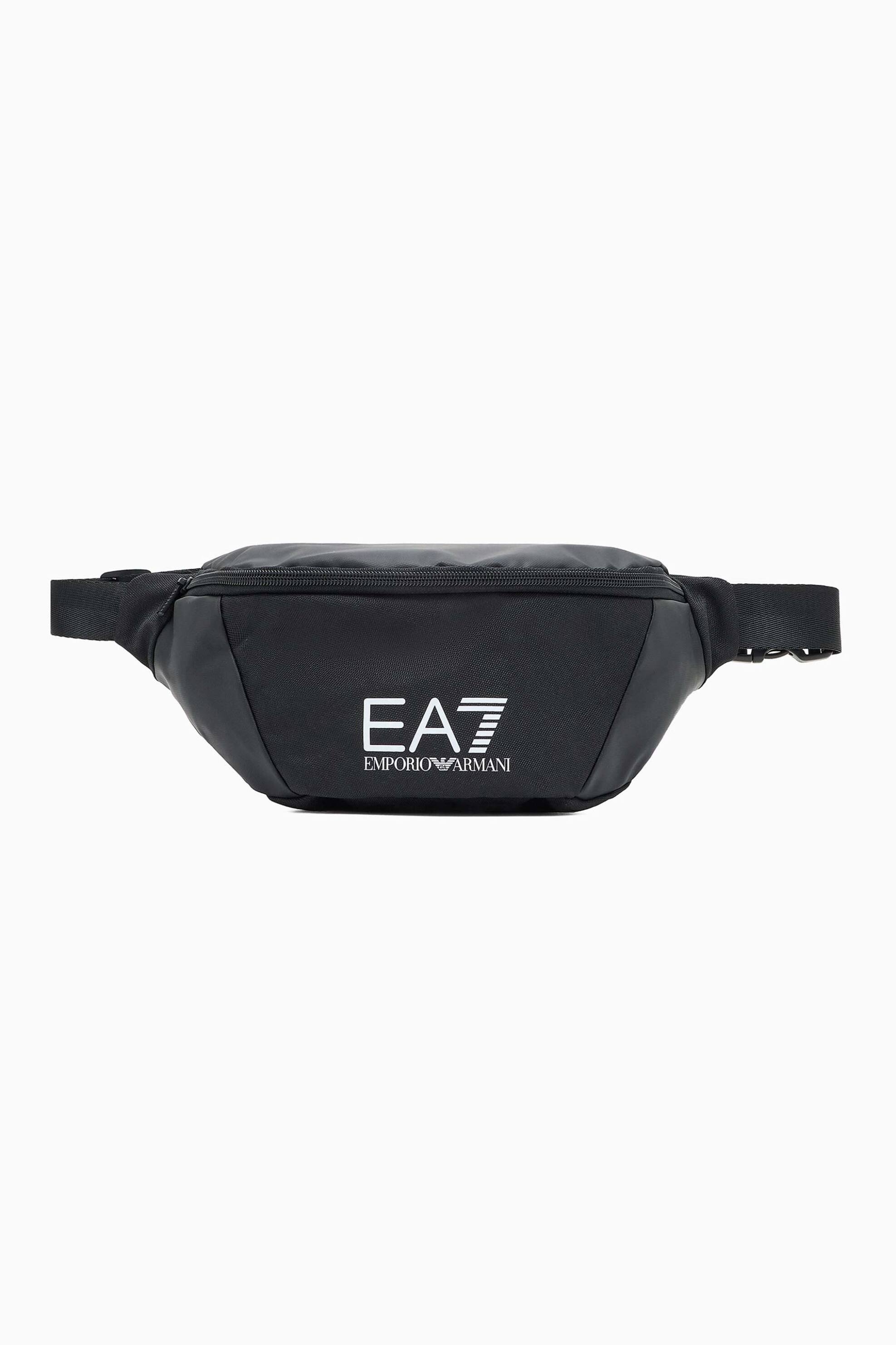 EA7 ανδρικό τσαντάκι μέσης/crossbody με λογότυπο - 7X000073AF19722 Μαύρο