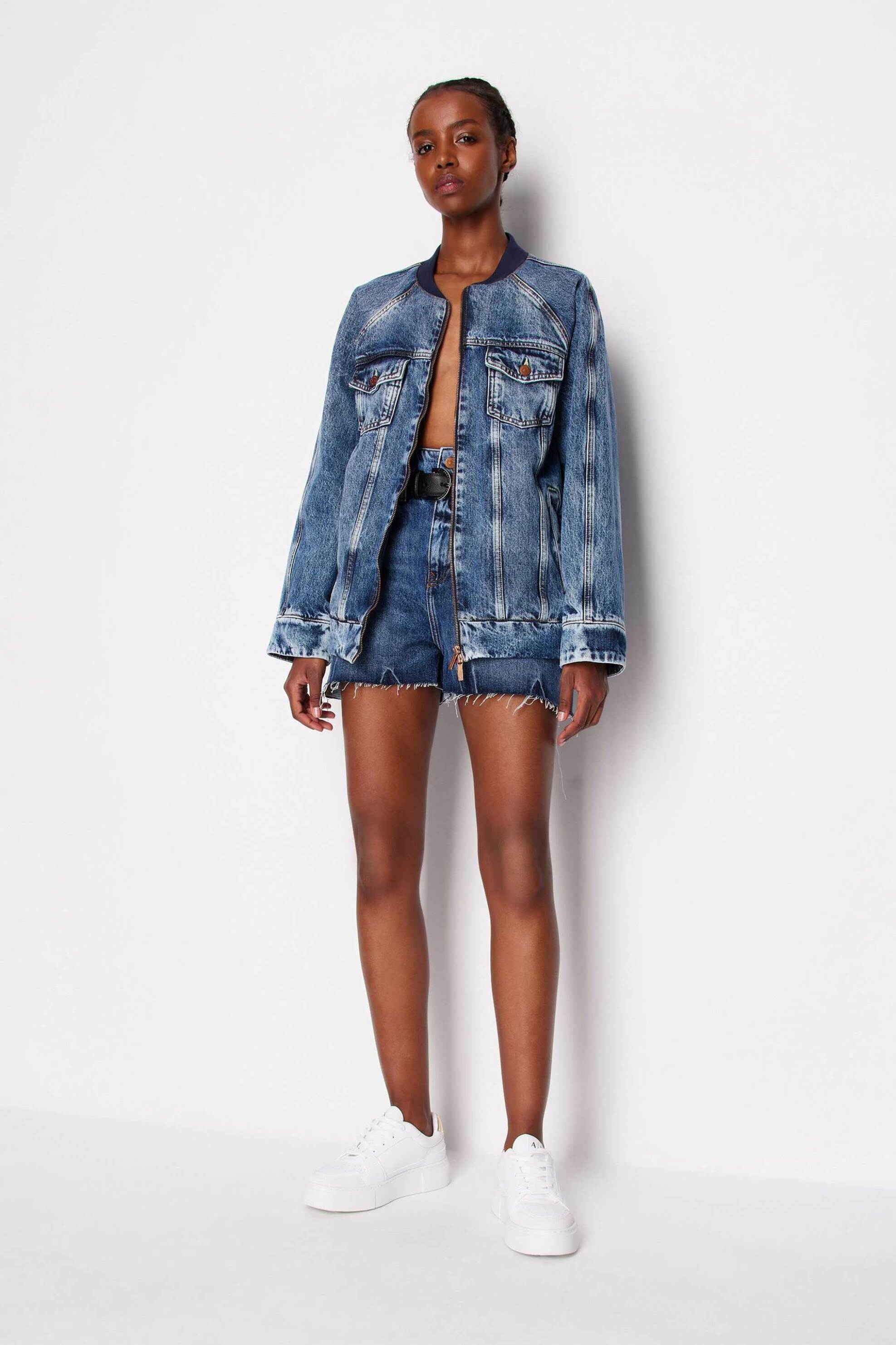  Armani Exchange γυναικείο denim σορτς - 3DYJ71Y16EZ Denim Blue 2025