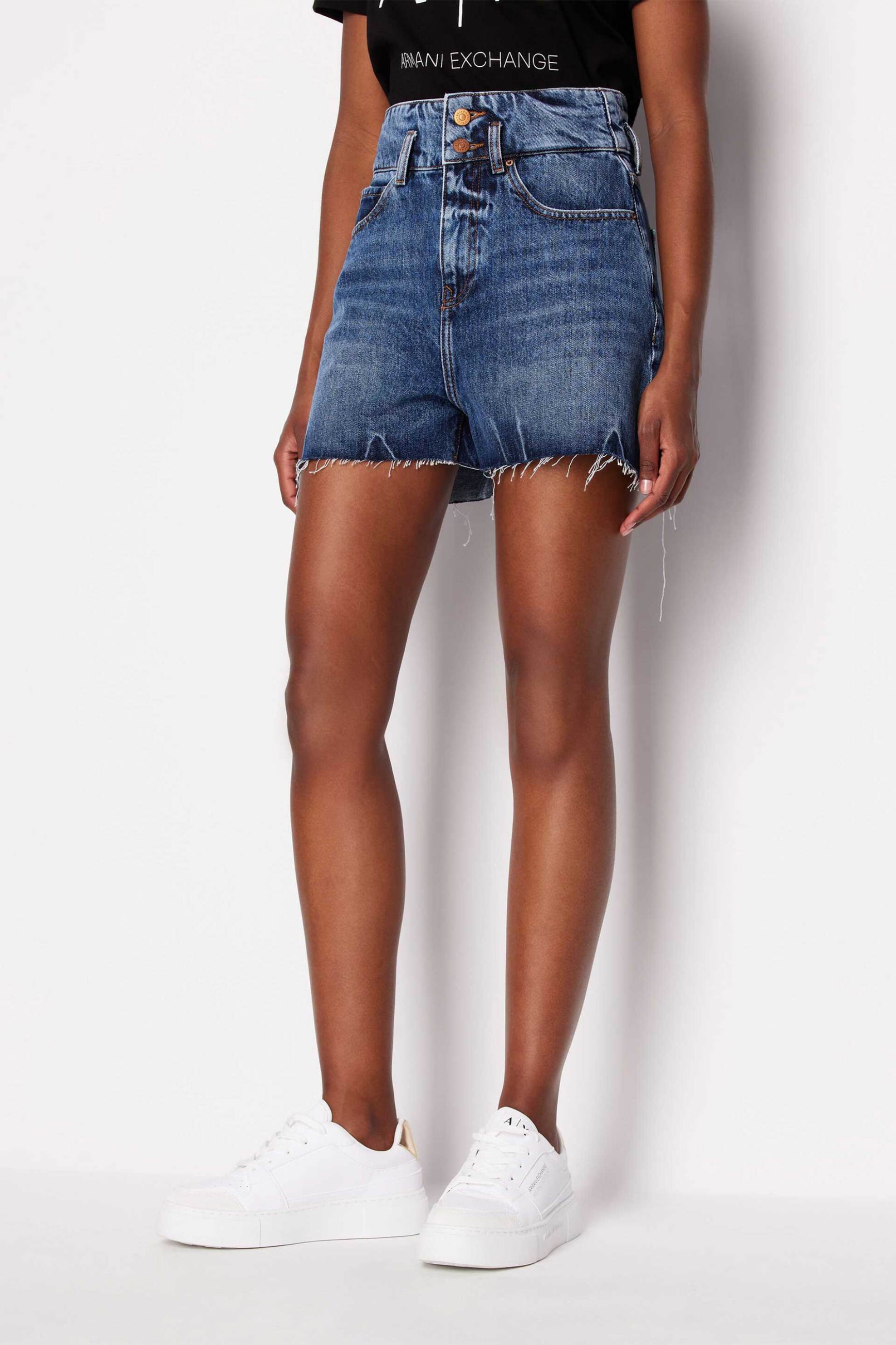 Armani Exchange γυναικείο denim σορτς - 3DYJ71Y16EZ Denim Blue φωτογραφία