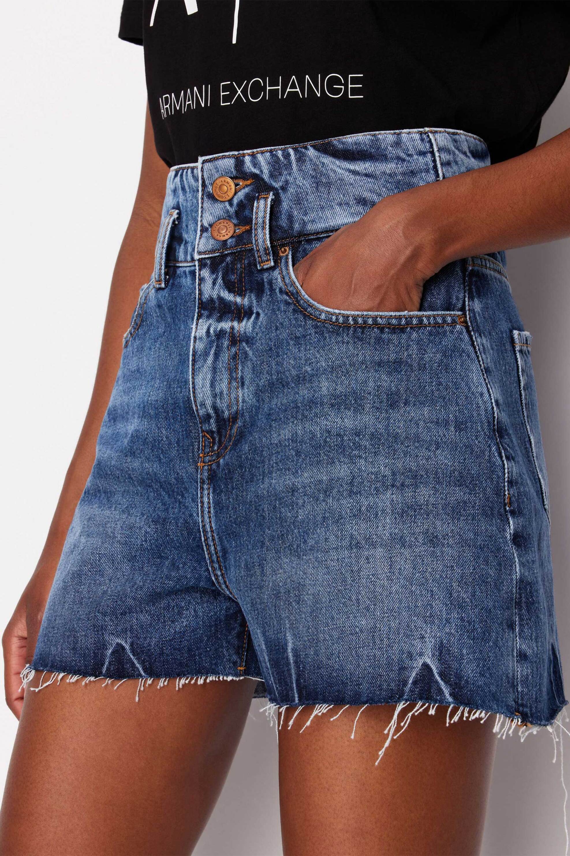 Armani Exchange Γυναικείο Denim Σορτς - 3Dyj71Y16Ez Blue